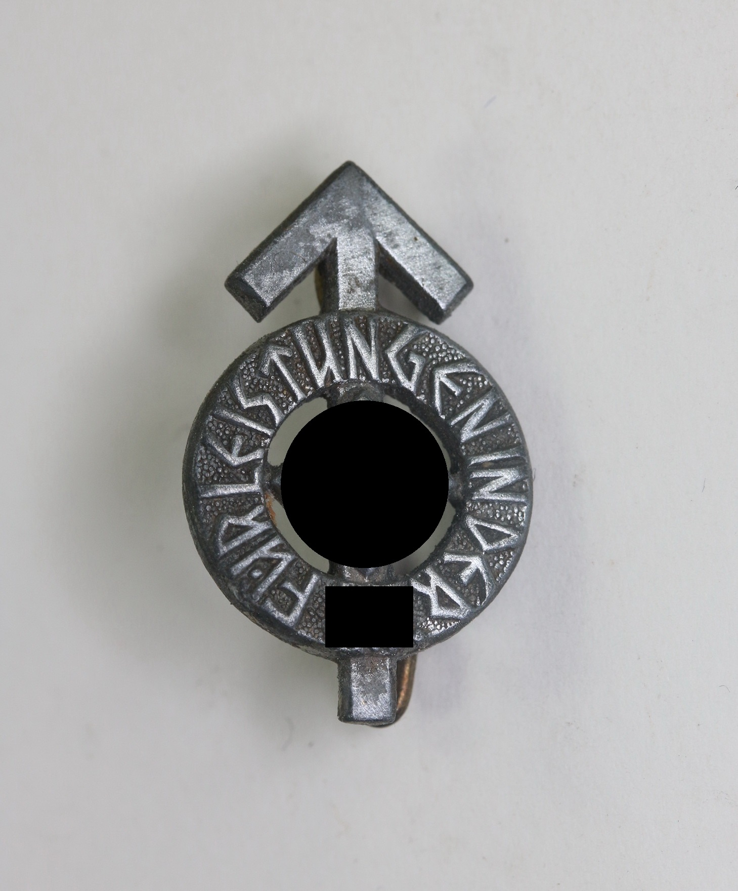  Hitlerjugend (HJ), 16 mm Miniatur Leistungsabzeichen in Silber, Hst. RZM M1/36 (Berg & Nolte, Lüdenscheid) – Bild 1