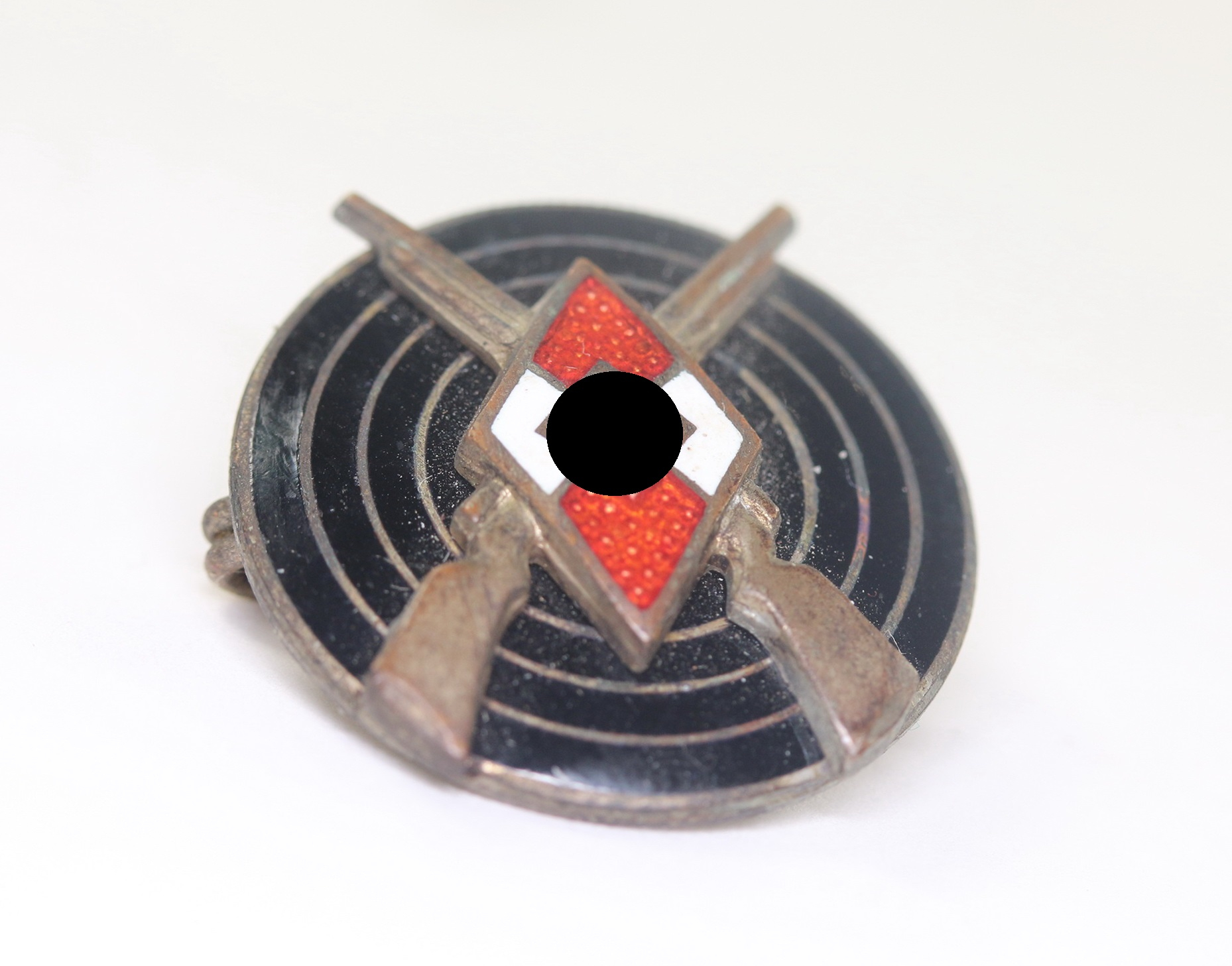 Hitler Youth (HJ) Marksmanship Badge. Maker RZM M1/25 (Rudolf Reiling, Pforzheim) – Bild 1