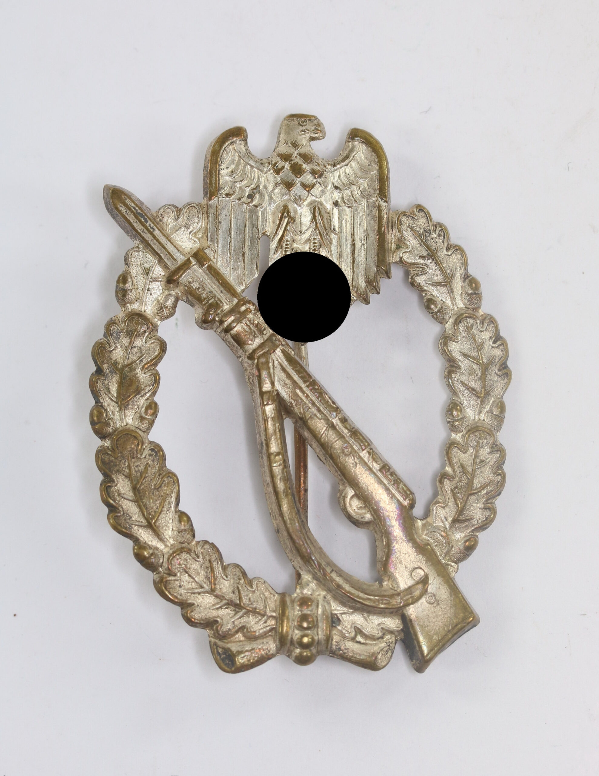  Infanterie Sturmabzeichen in Silber, Cut Out (!), Paul Meybauer, Berlin, Buntmetall (!) – Bild 1