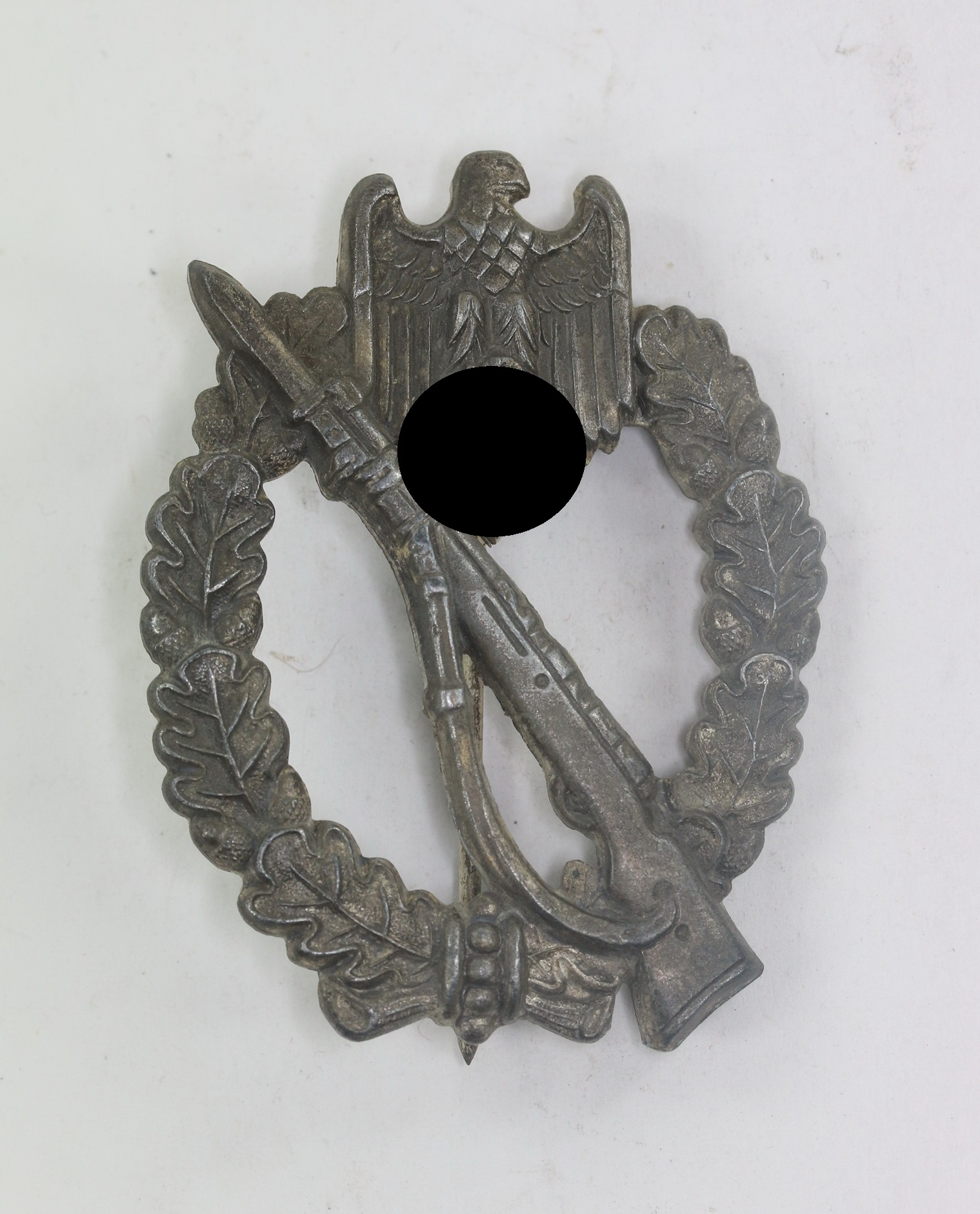 _infanterie_sturmabzeichen_in_silber_hst Silver Infantry Assault Badge. Maker W.H. (Wilhelm Hobacher) – Bild 1