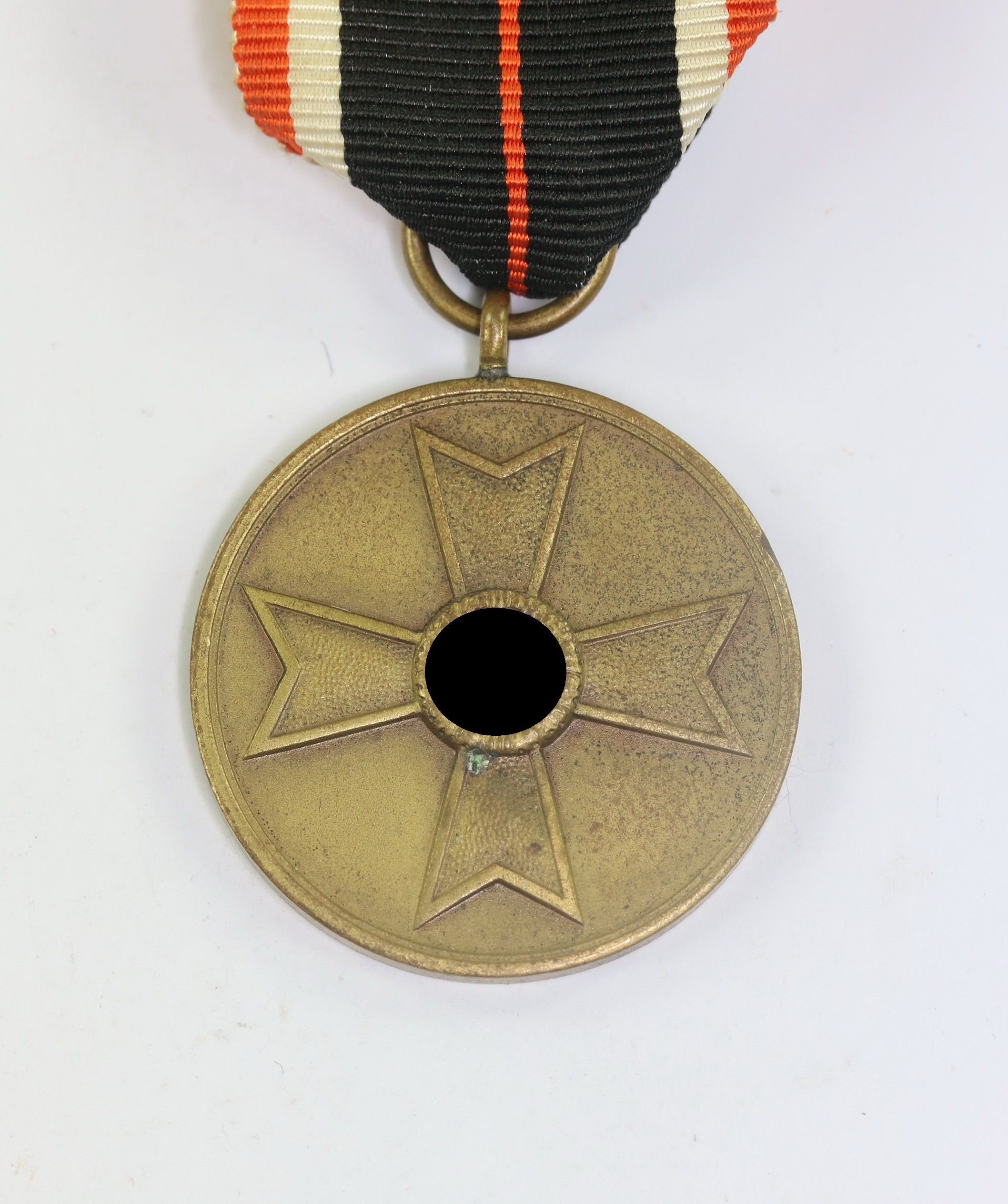 _kriegsverdienstmedaille_f_r_kriegsverdienst_1939_oranges_band_1__1 Kriegsverdienstmedaille, "Für Kriegsverdienst 1939", oranges Band – Bild 1
