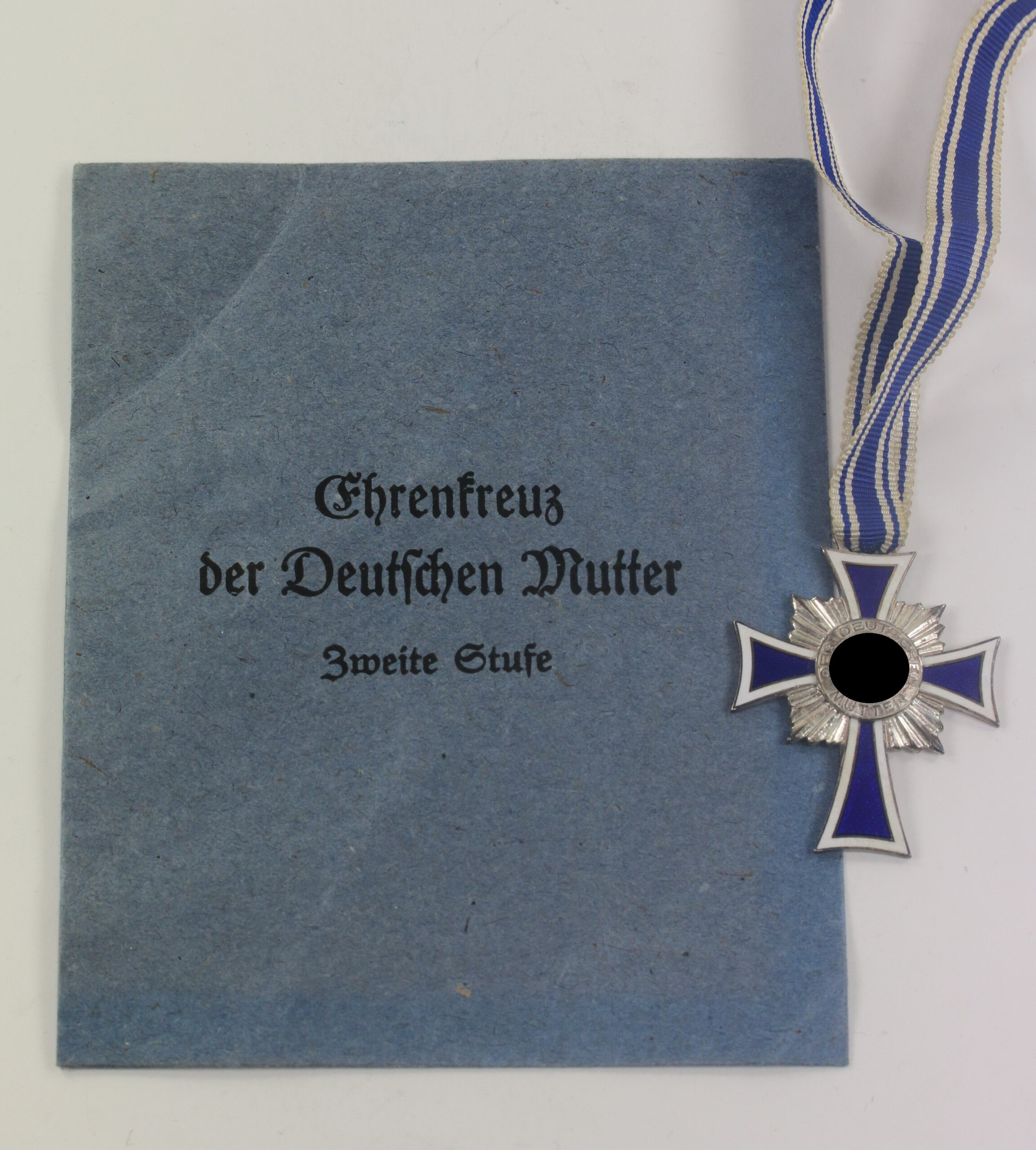  Mutterkreuz in Silber, in Verleihungstüte Carl Forster & Graf Schw. Gmünd + LDO Garantie Stempel – Bild 1