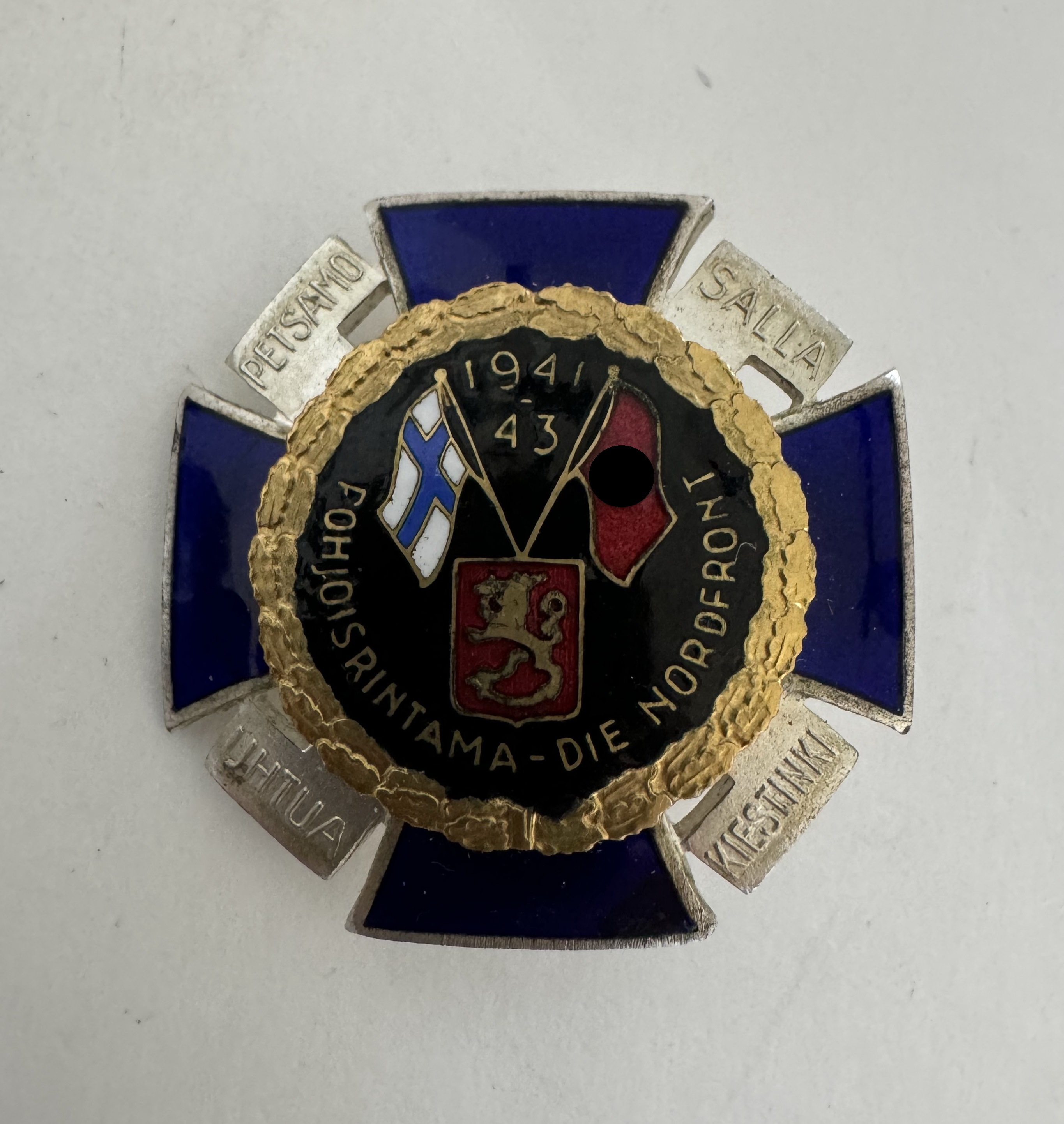 _nordfrontkreuz_1941__43_schwarz_pohjoisrintama__die_nortfront__petsamo__salls__uhtua__kiestinki_1__1_1 Nordfrontkreuz, 1941 - 43 (schwarz), Pohjoisrintama - Die Nortfront - Petsamo - Salls - Uhtua - Kiestinki – Bild 1