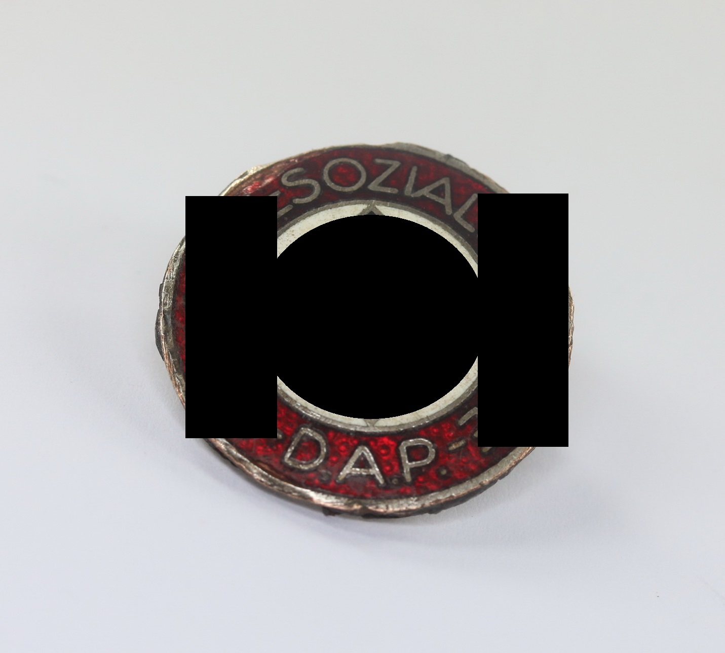 _nsdap_parteiabzeichen_hst NSDAP Parteiabzeichen, Hst. RZM M1/170 (B.H. Mayer, Pforzheim), Eisen (!) – Bild 1