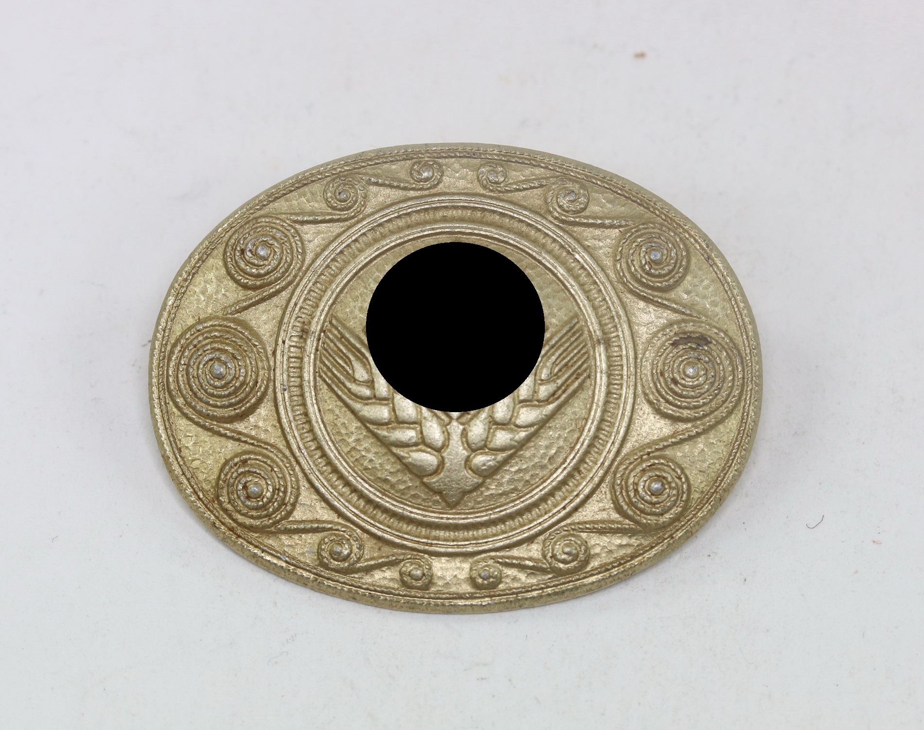 National Labour Service for Young Girls ( RAD/wJ ), Gold Commemorative Brooch. Maker A 38 – Bild 1