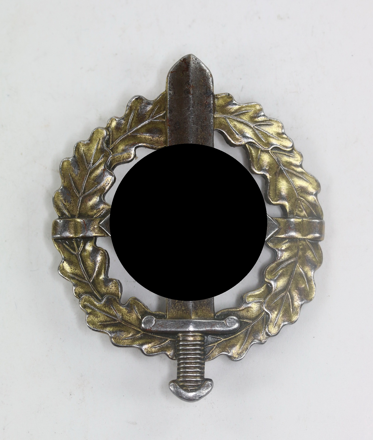 _sa_wehrsportabzeichen_in_bronze_hst SA Bronze Military Sport Badge. Maker Berg & Nolte, Eigentum d. S.A. Sportabzeichen Hauptstelle – Bild 1