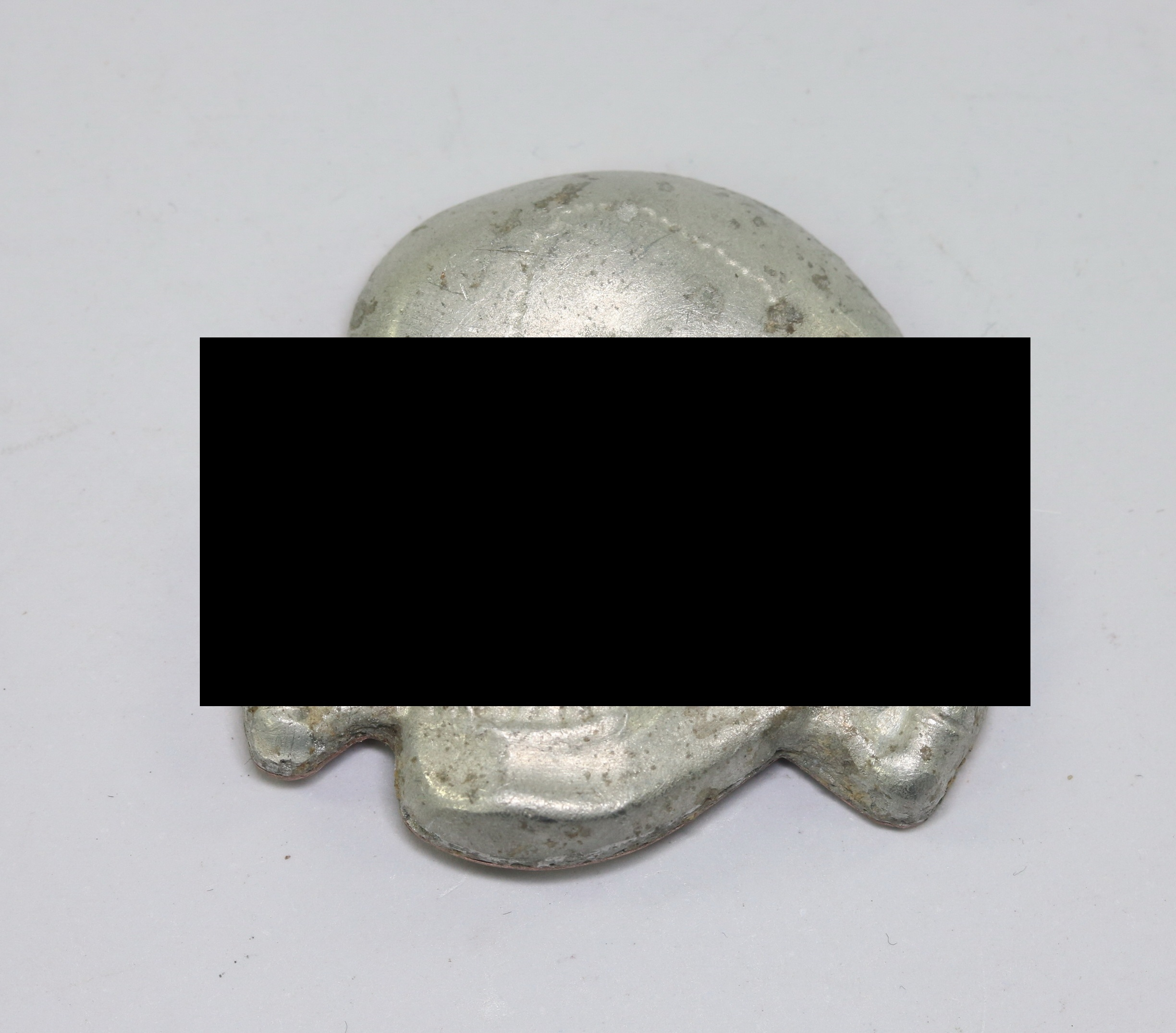 Skull for the Waffen-SS Peaked Cap. Maker RZM 499/41 (Zimmermann, Pforzheim) – Bild 1