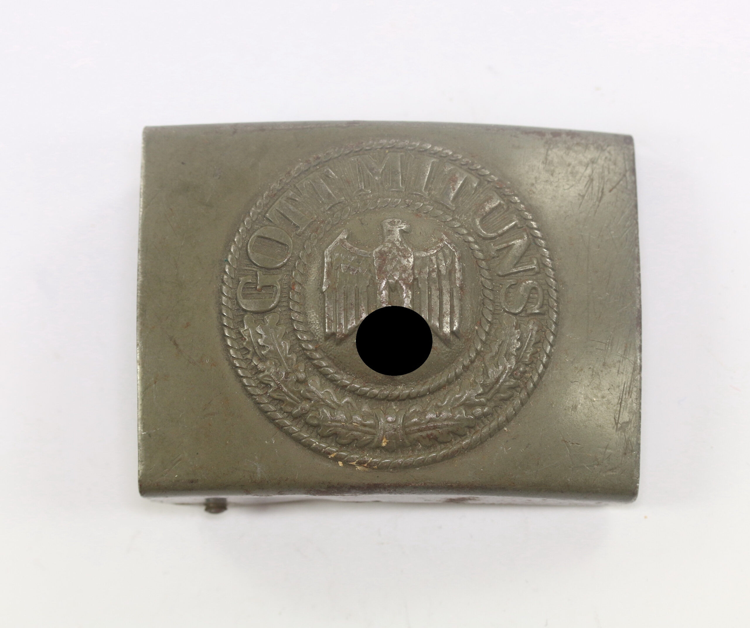 _wehrmacht_heer_koppelschloss_f_r_mannschaften_n_h_40_noelle_hueck_1940__gott_mit_uns_1__1 Wehrmacht Heer, Koppelschloss für Mannschaften, N & H 40 (Noelle & Hueck 1940) - Gott Mit Uns – Bild 1