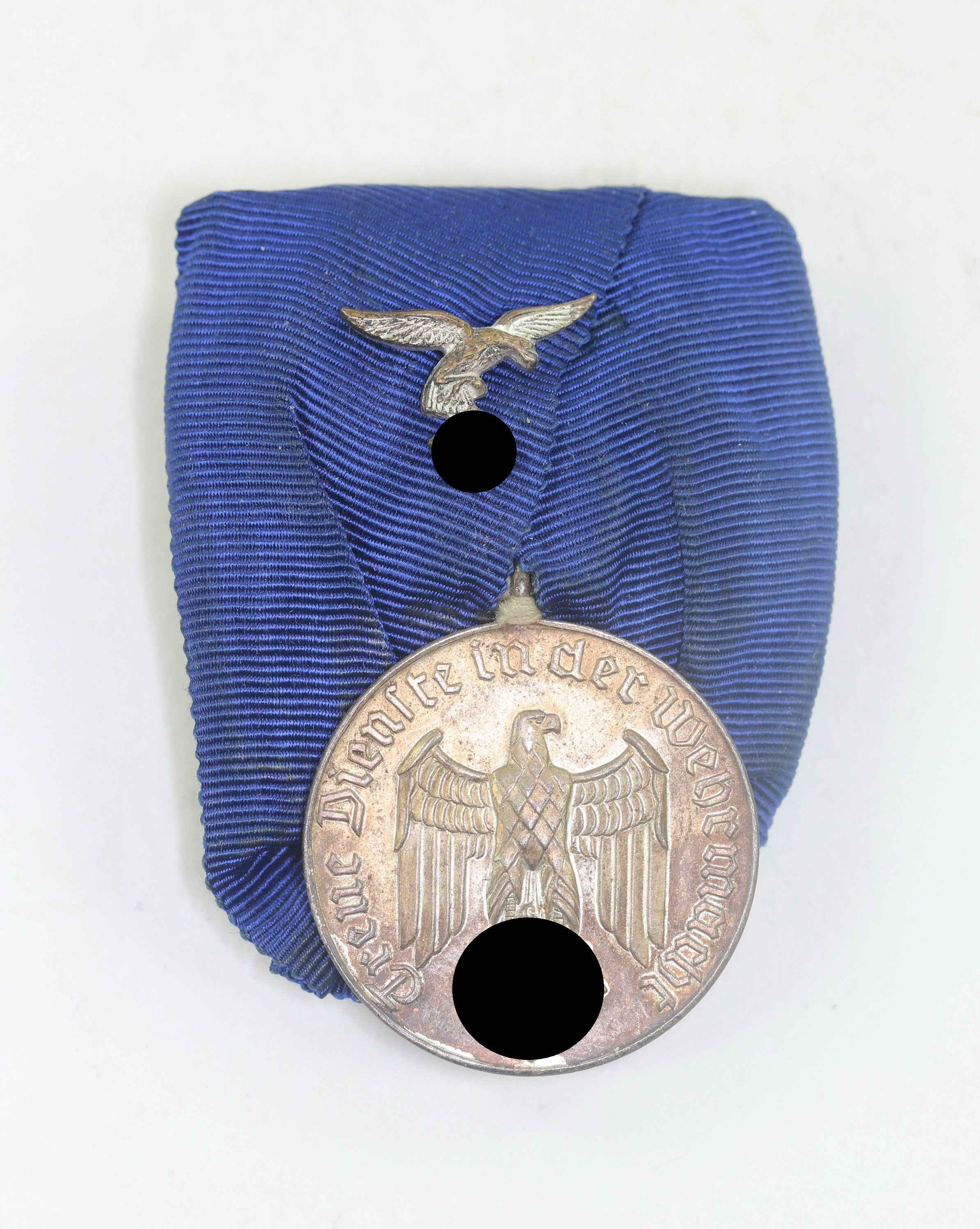 Armed Forces Loyal Service Medal for Four Years in the Luftwaffe. Court Mount.  – Bild 1
