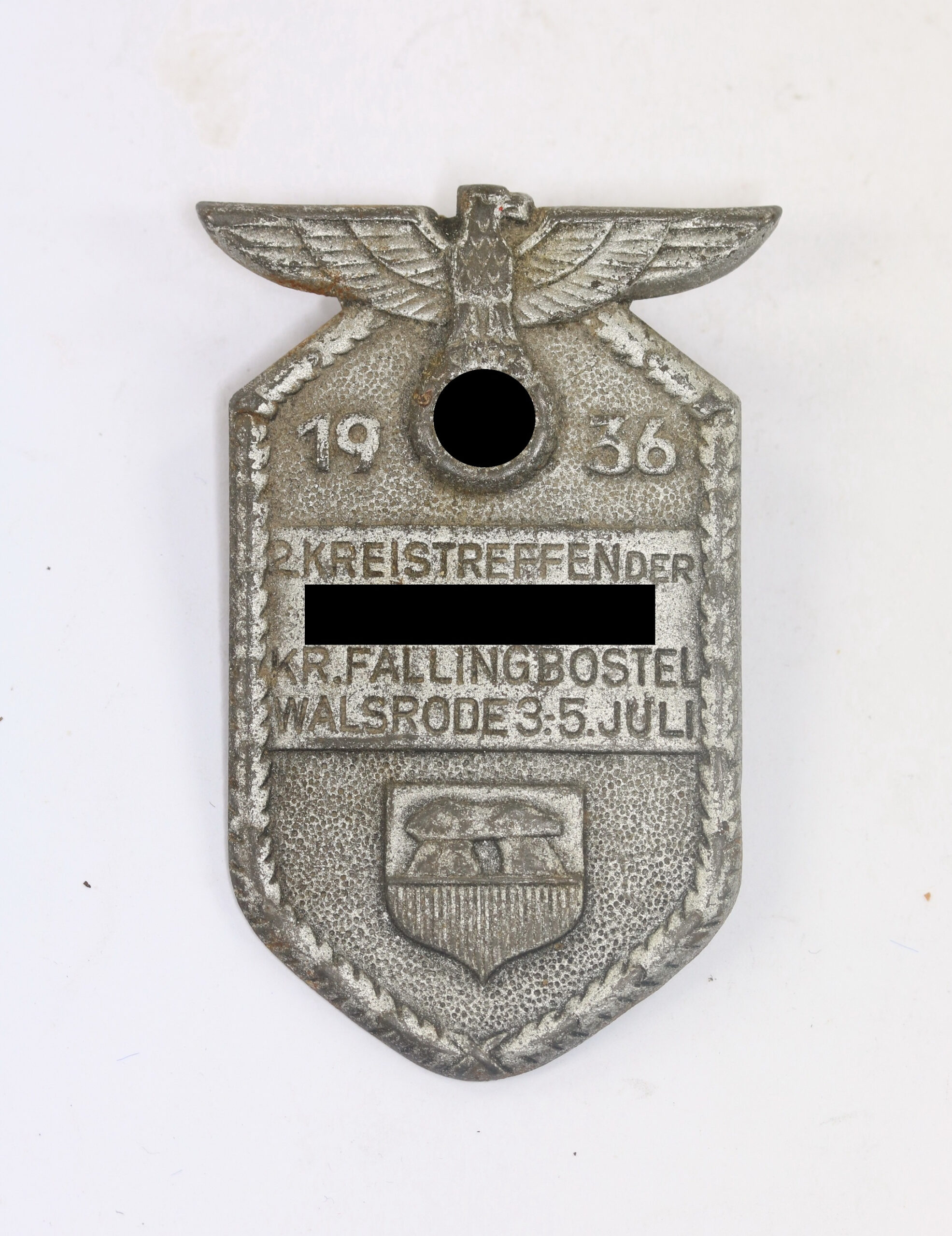 Abzeichen, 1936 2. Kreistreffen der NSDAP Kr. Fallingbostel Walsrode 3.-5. Juli  – Bild 1