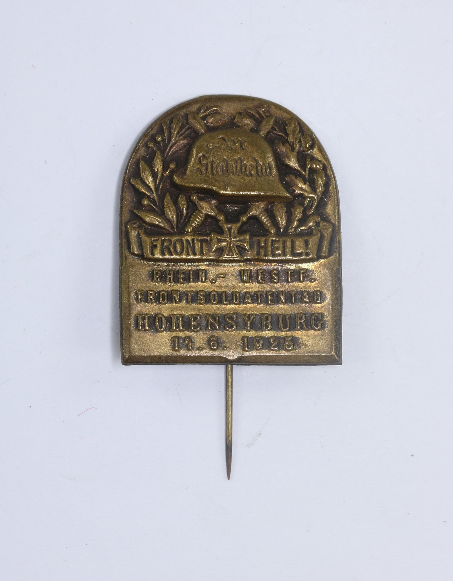 Abzeichen, Der Stahlhelm Front Heil Rhein.- Westf. Frontsoldatentag Hohensyburg 14.6.1925 – Bild 1