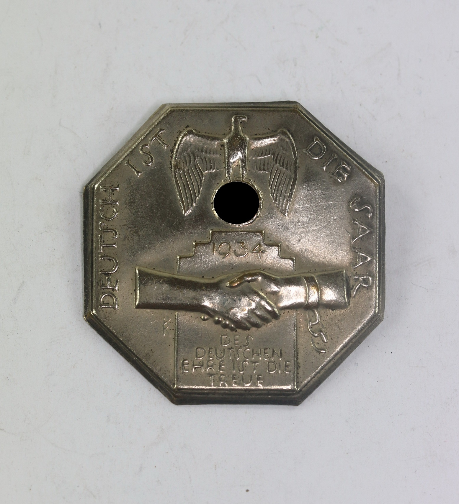Abzeichen, Deutsch ist die Saar - Des Deutschen Ehre ist die Treue – Bild 1