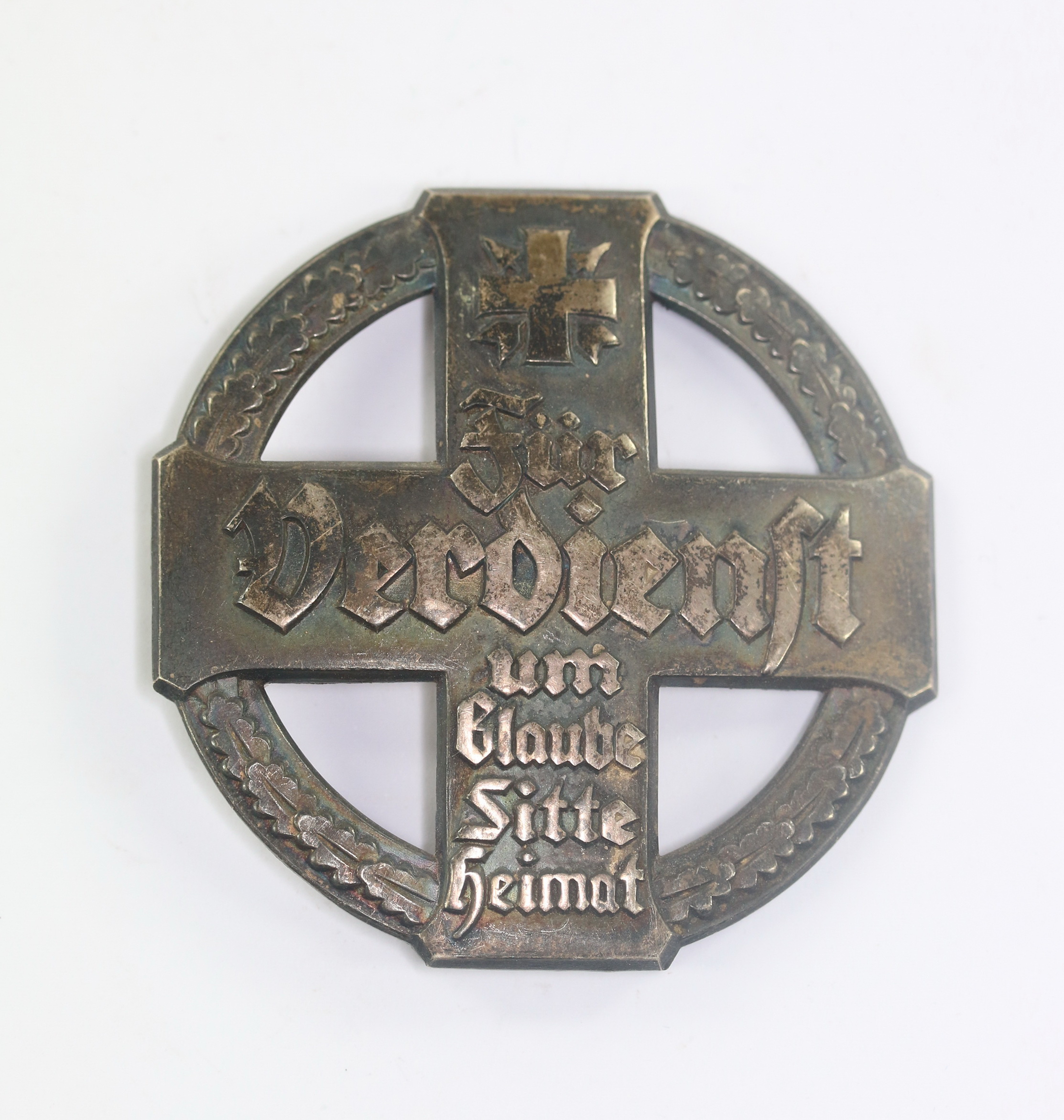 abzeichen_f_r_verdienste_um_den_glauben_an_die_sitte_der_heimat_silber_925__bund_der_historischen_deutschen_sch_tzenbruderschaften_e Abzeichen, Für Verdienste um den Glauben an die Sitte der Heimat, Silber (925) - Bund der Historischen Deutschen Schützenbruderschaften e.V. – Bild 1