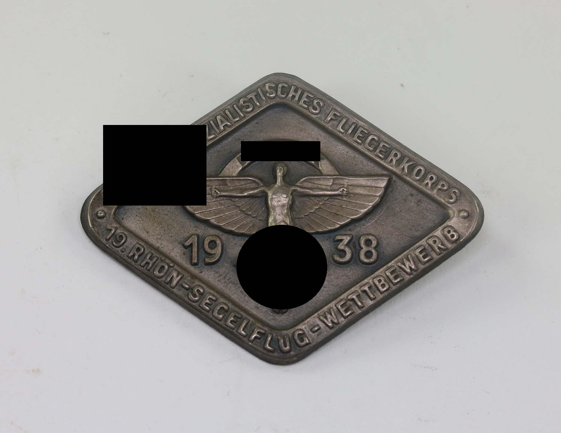 Day Badge, Nationalsozialistisches Fliegerkorps (NSFK)19. Röhn Segelflug Wettbewerb 1938 – Bild 1