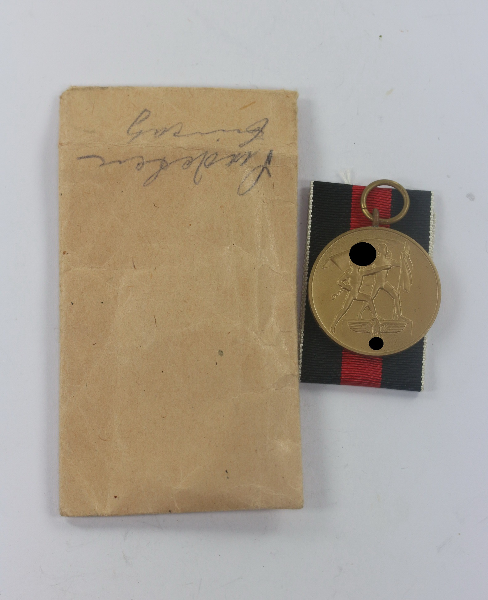 Annexation of Czechoslavakia Medal in Envelope, Katz & Deyhle, Pforzheim – Bild 1