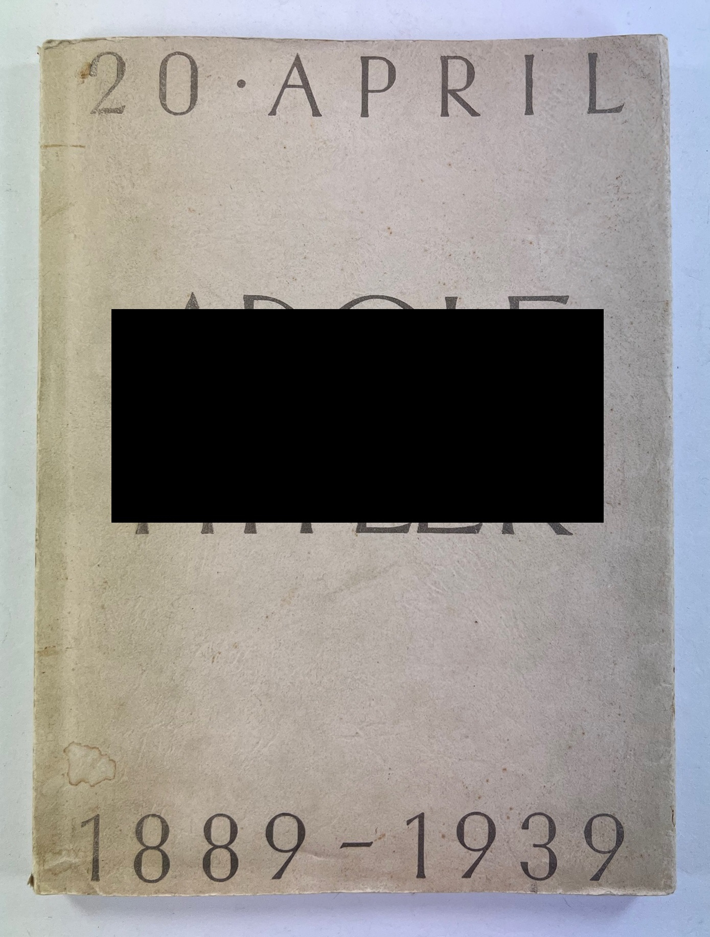 Auto Union, Sonderdruck zum 50. Geburtstag Adolf Hitlers (1989 - 1939) – Bild 1