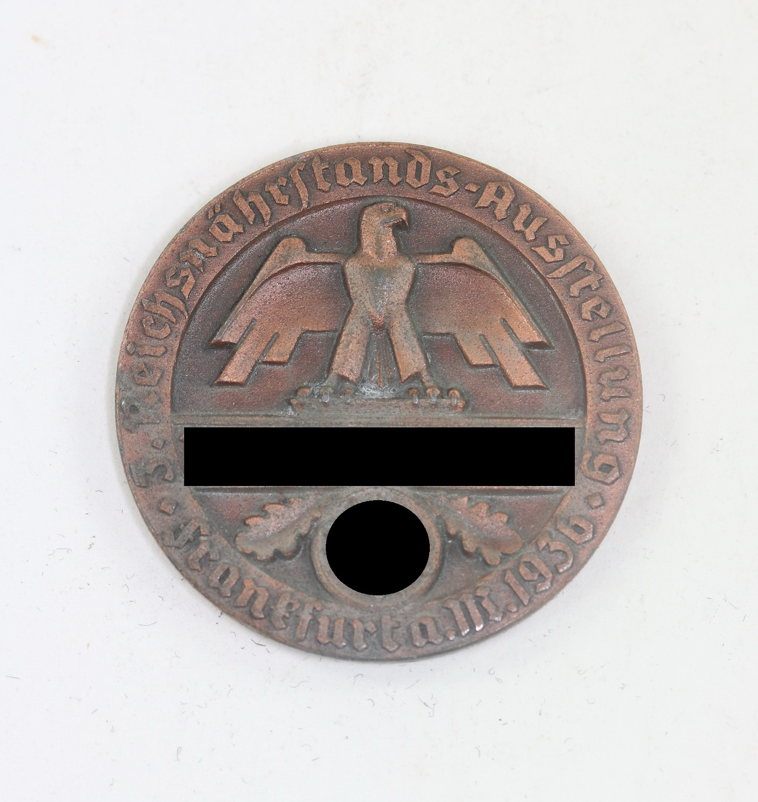 Bronze Medaille Reichsnährstand Blud und Boden, 3. Reichsnährstand Ausstellung Frankfurt a.M. 1936 - Ungesalzene Butter – Bild 1