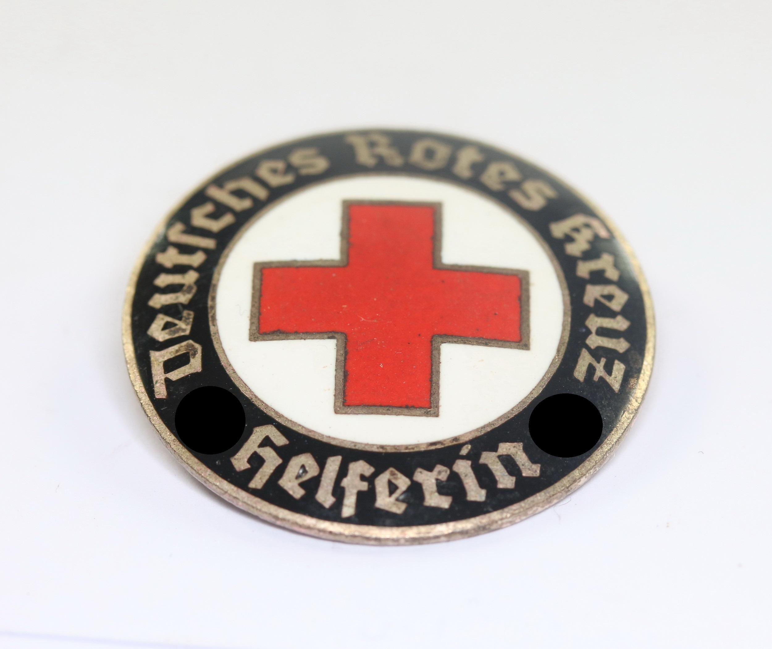deutsches_rotes_kreuz_drk_brosche_f_r_helferin_ges German Red Cross (DRK), Brooch for Auxiliary Helper- Ges. Gesch. – Bild 1