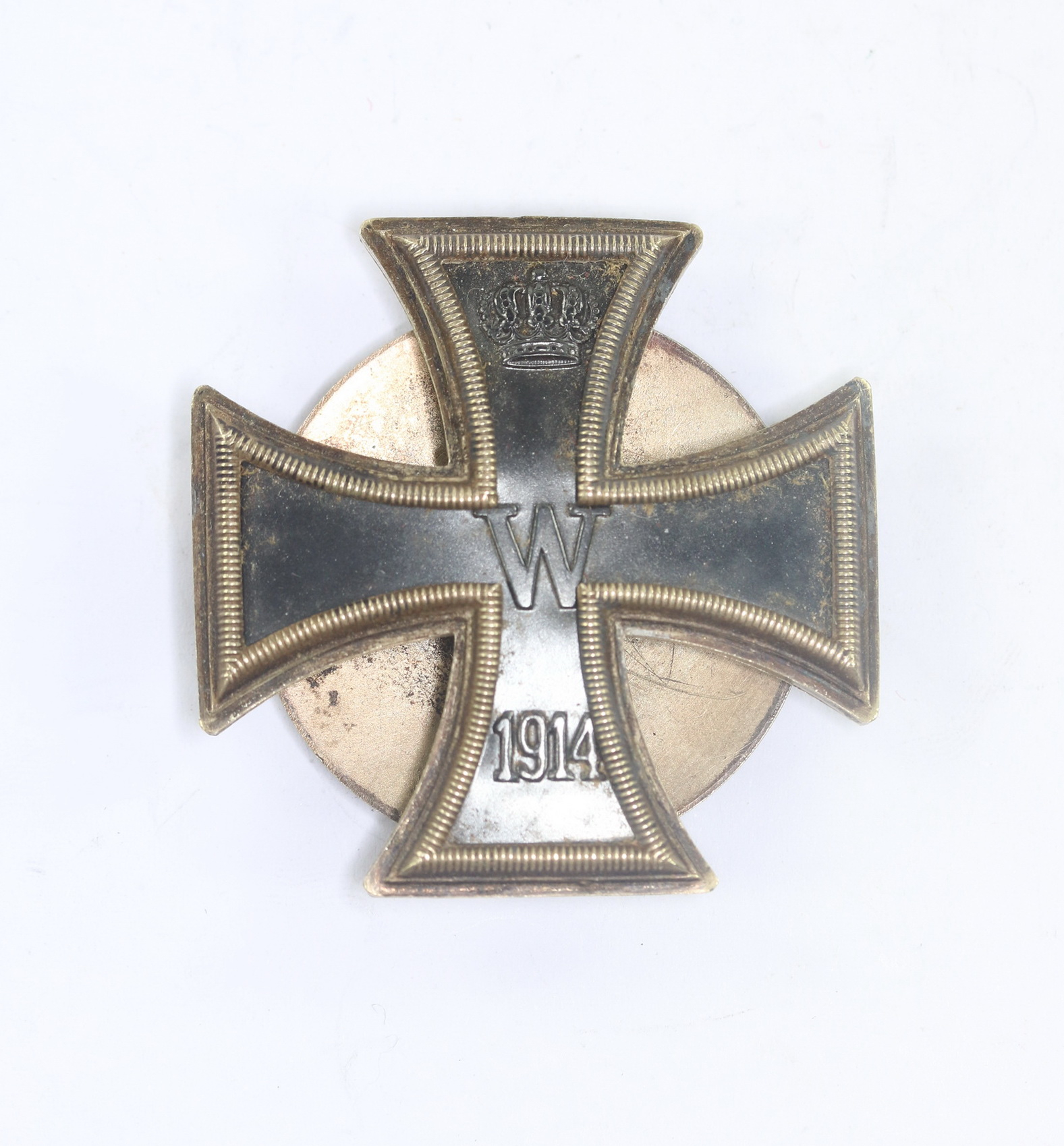eisernes_kreuz_1 Iron Cross 1st Class 1914 on Screwback. Oxidised Core. – Bild 1