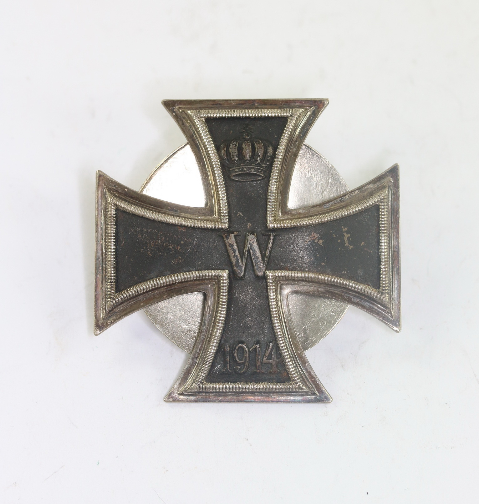 eisernes_kreuz_1 Iron Cross 1st Class 1914 on Screwback. Type Victoria. – Bild 1