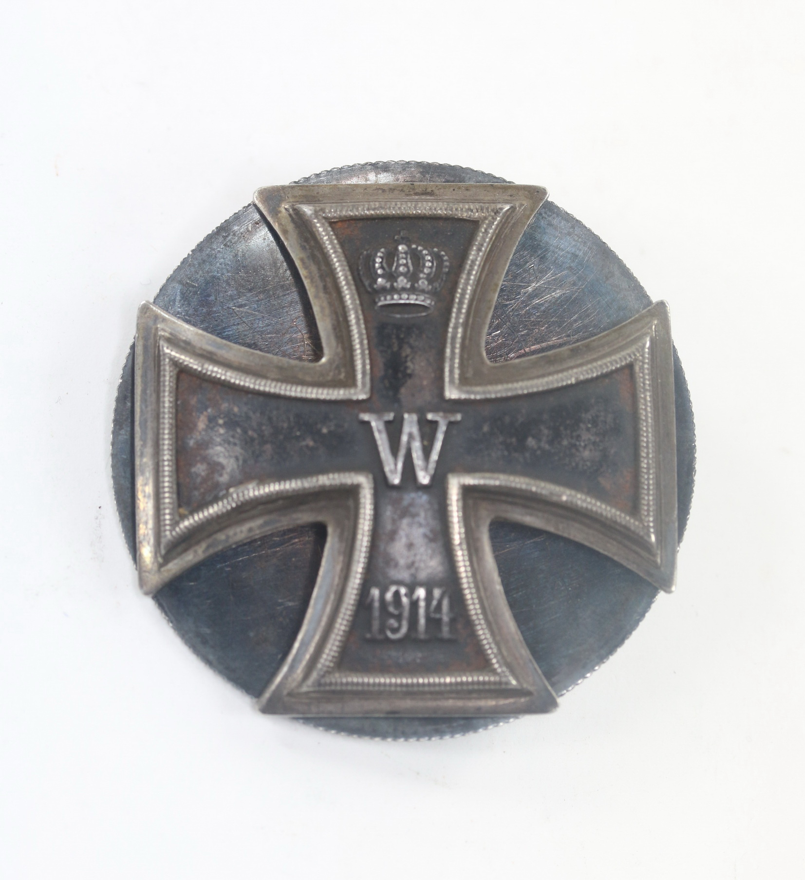 Eisernes Kreuz 1. Klasse 1914, Hst. Hansen 800, an Schraubscheibe – Bild 1