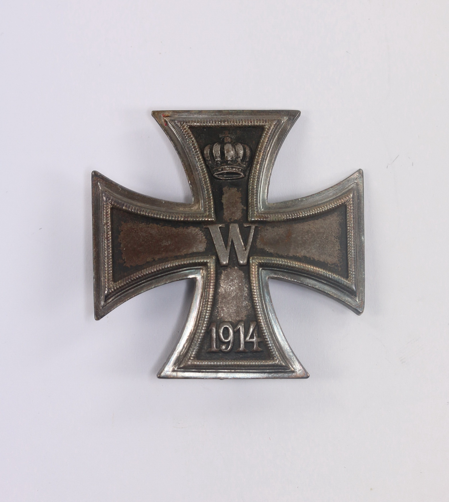 eisernes_kreuz_1 Iron Cross 1st Class 1914. 800 Silver, Engraved. – Bild 1