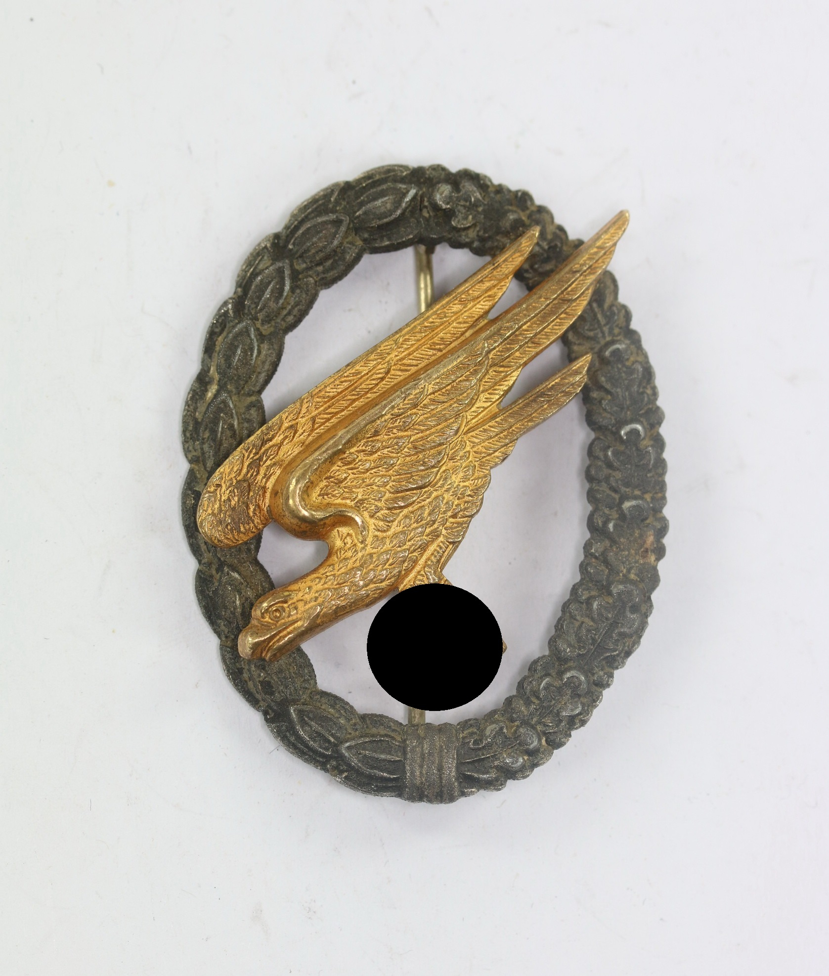 Luftwaffe Paratrooper Badge. Maker GWL (Gebrüder Wegerhoff, Lüdenscheid) – Bild 1