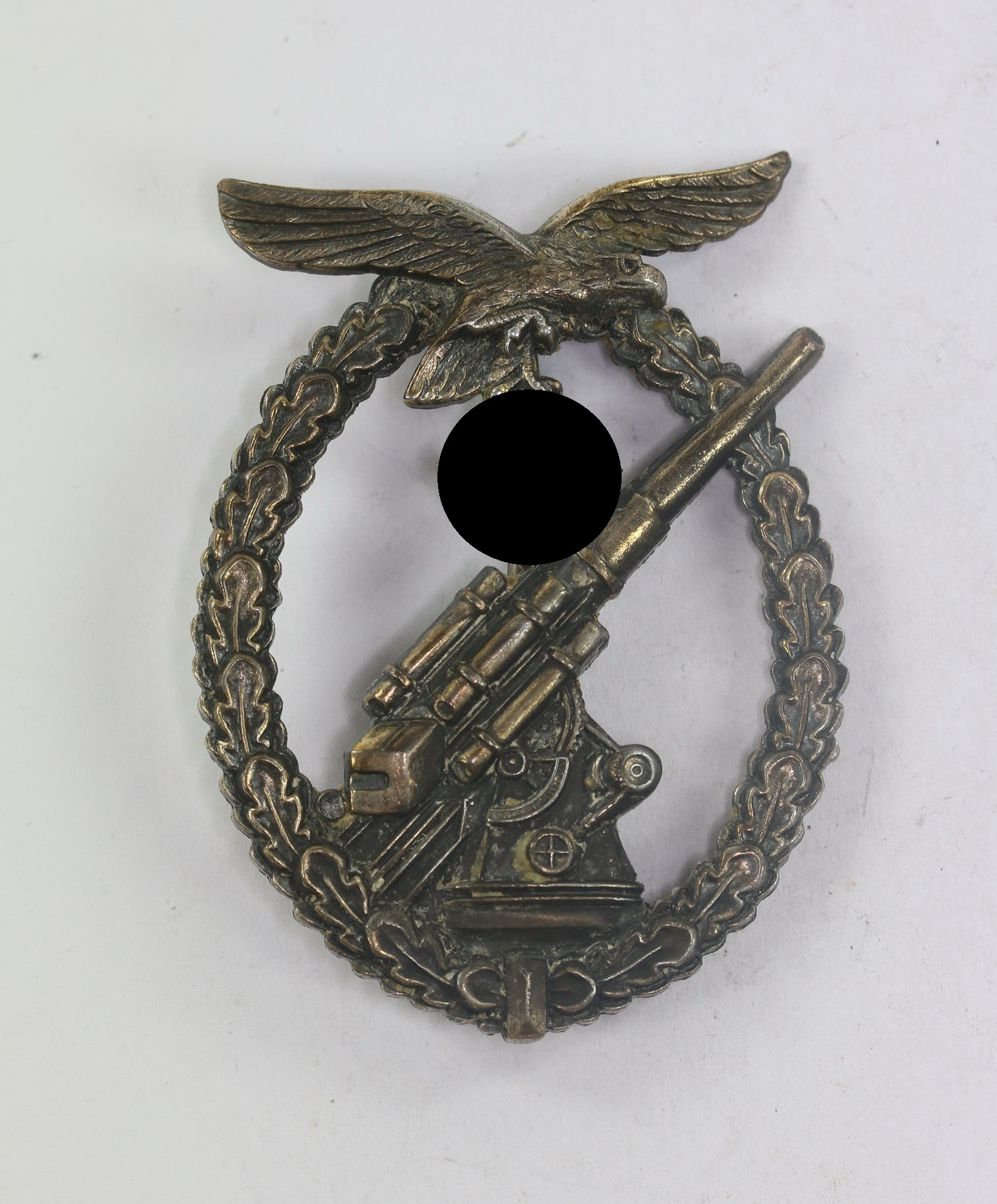 Flak-Kampfabzeichen der Luftwaffe, Hst.A (Doppelt) Assmann & Sohn, Lüdenscheid – Bild 1