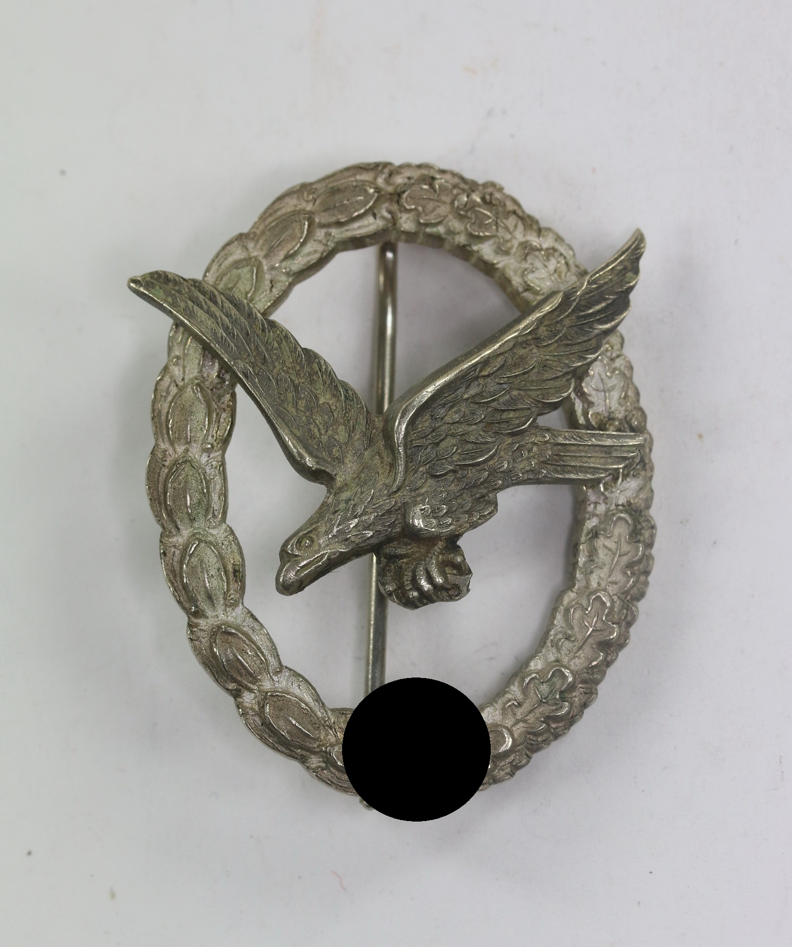 Luftwaffe Air Gunner Badge. Maker Jmme & Sohn Berlin (nickel silver) – Bild 1