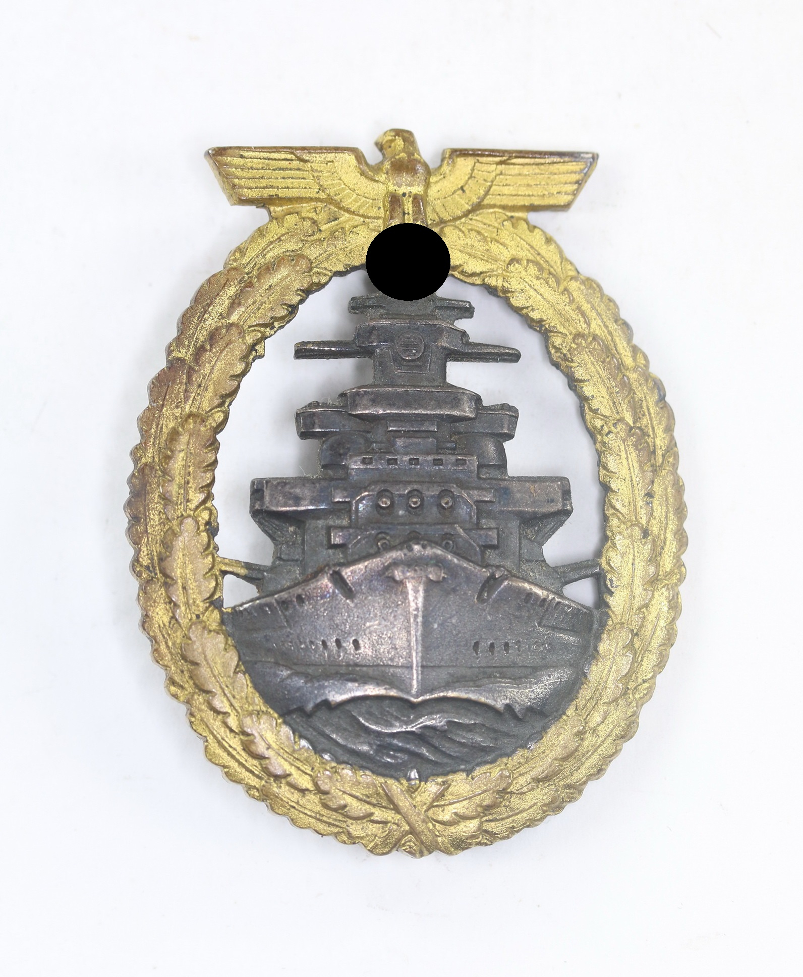 High Seas Fleet War Badge. Maker Schwerin Berlin - FEC. Adolf Bock  – Bild 1
