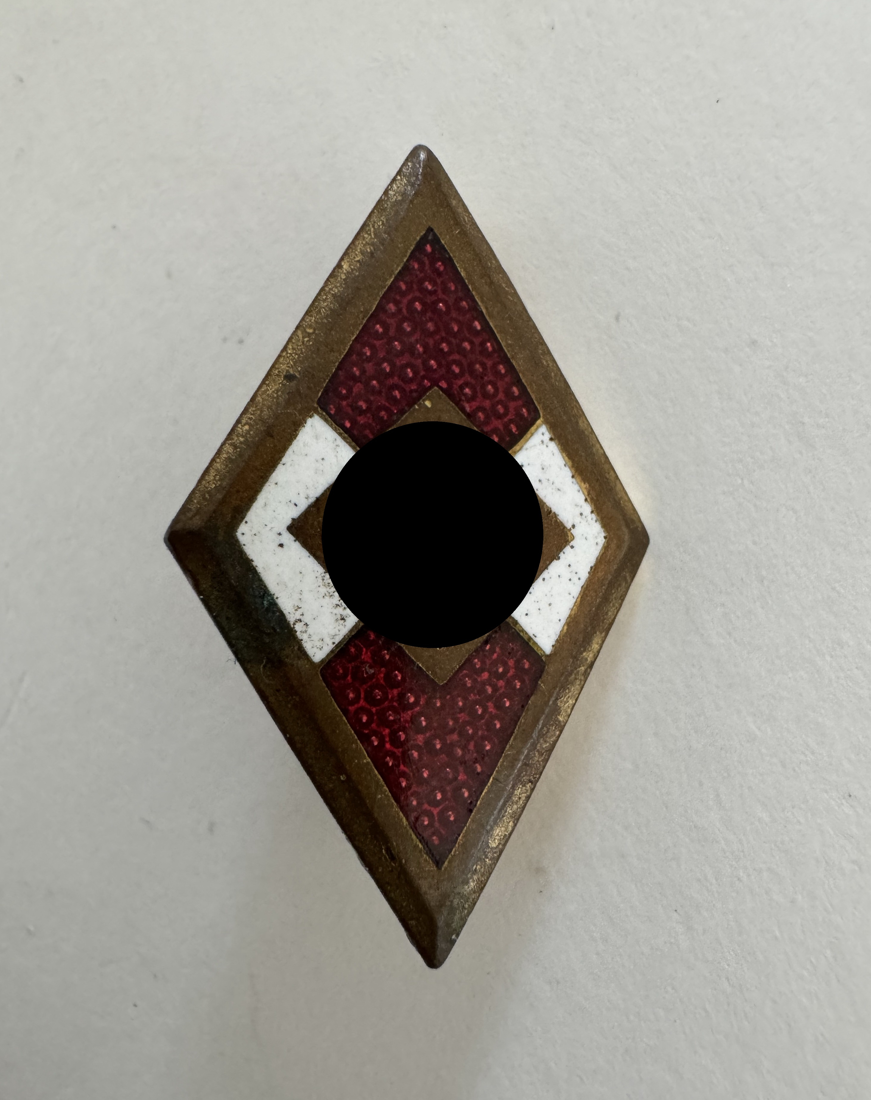 Hitlerjugend (HJ), Goldens Ehrenzeichen, Hst. RZM M1/120 (Wilhelm Deumer, Lüdenscheid) B-Stück – Bild 1