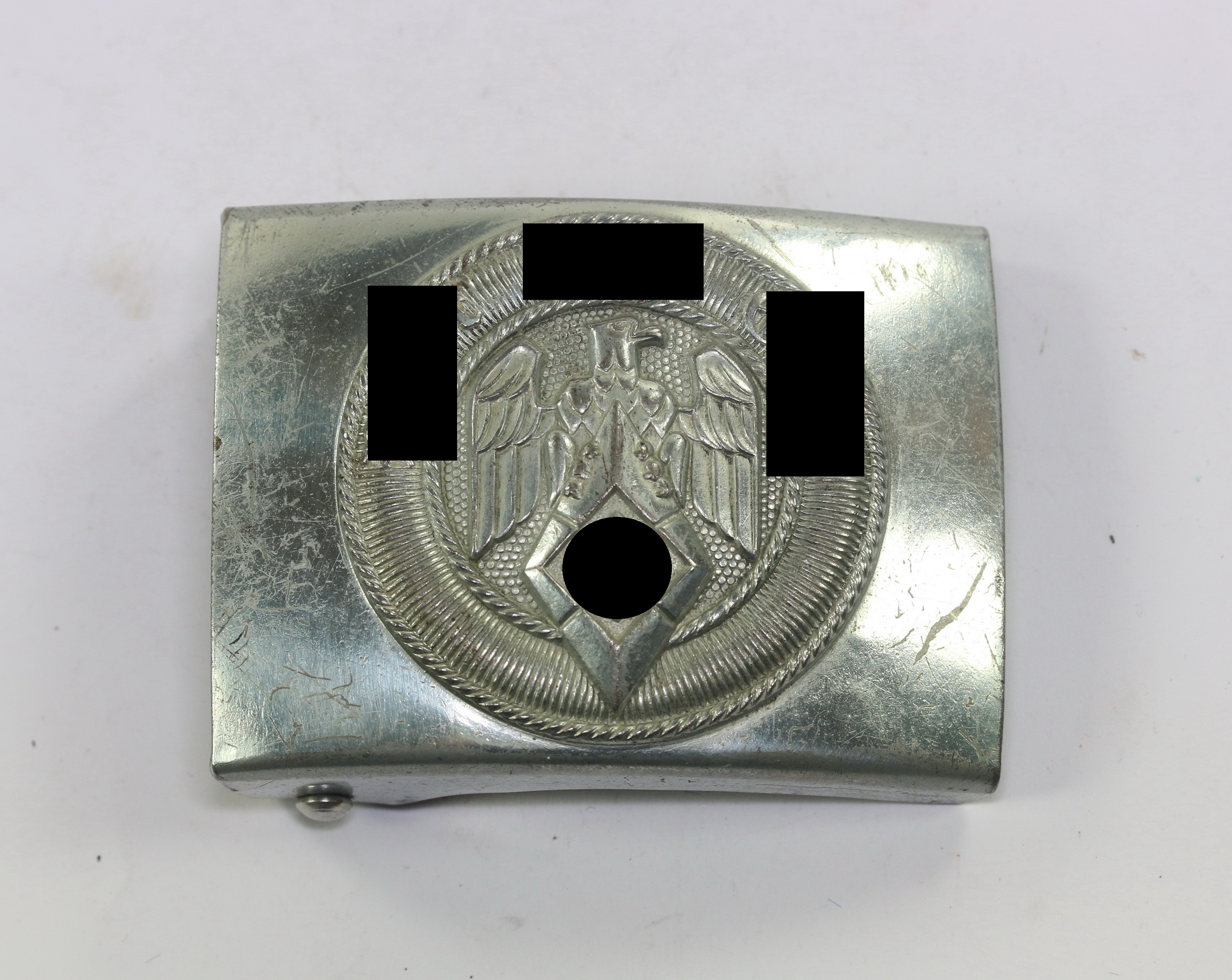 Hitler Youth (HJ) Belt Buckle. Maker RZM M4/110 (Josef Feix & Söhne, Gablonz) – Bild 1
