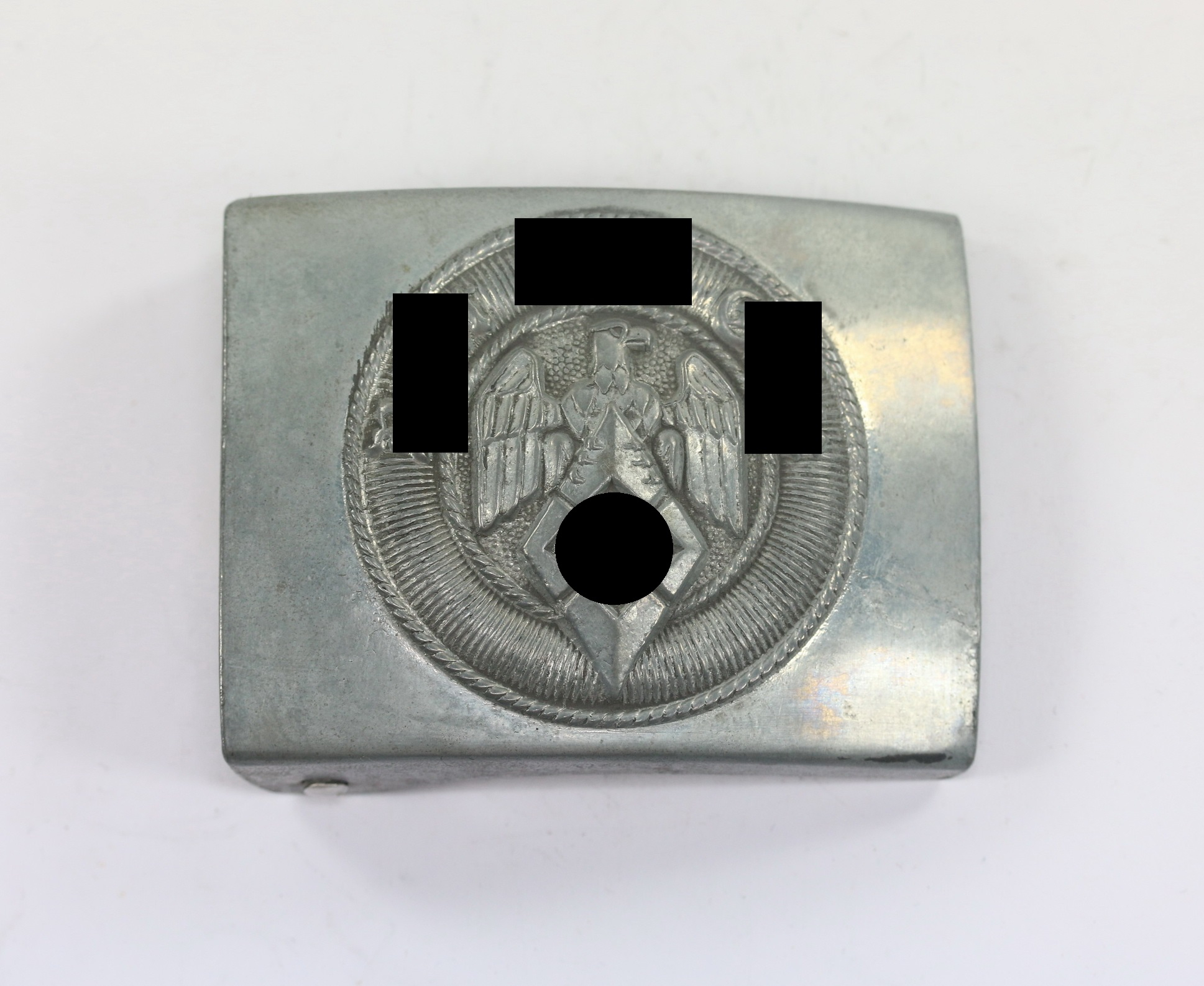 hitlerjugend_hj_koppelschloss_hst Hitler Youth(HJ), Belt Buckle. RZM M4 / 27. With RZM Tag – Bild 1