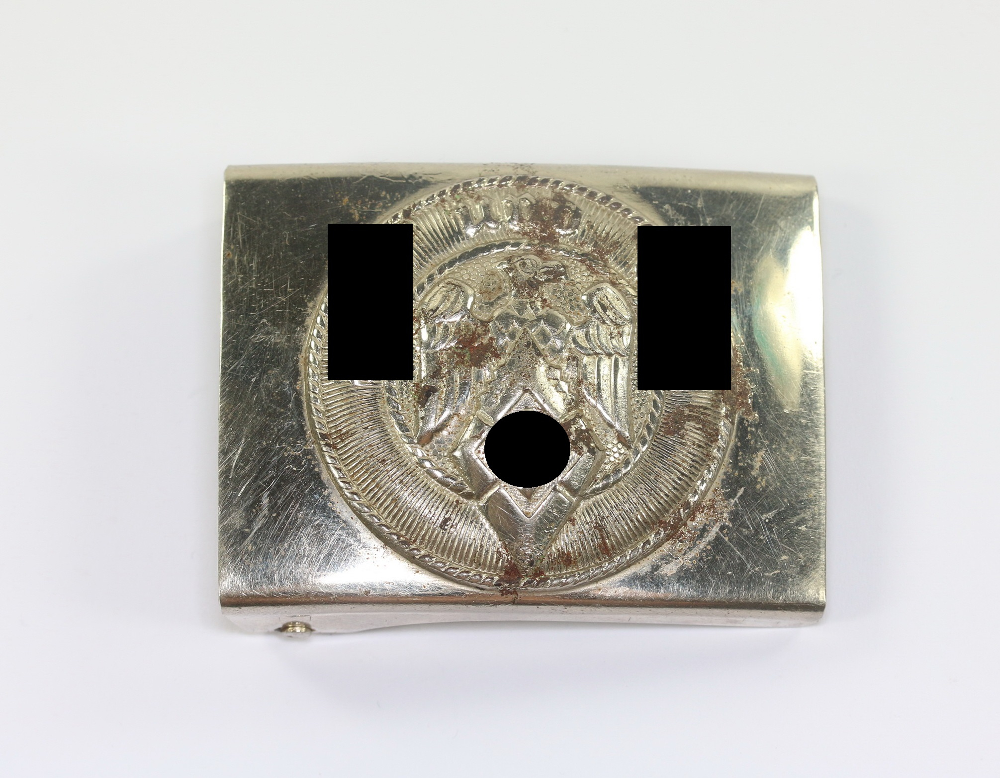 hitlerjugend_hj_koppelschloss_hst Hitlerjugend (HJ), Koppelschloss, Hst. RZM M4 /7 (Hermann Sprenger, Iserlohn) – Bild 1