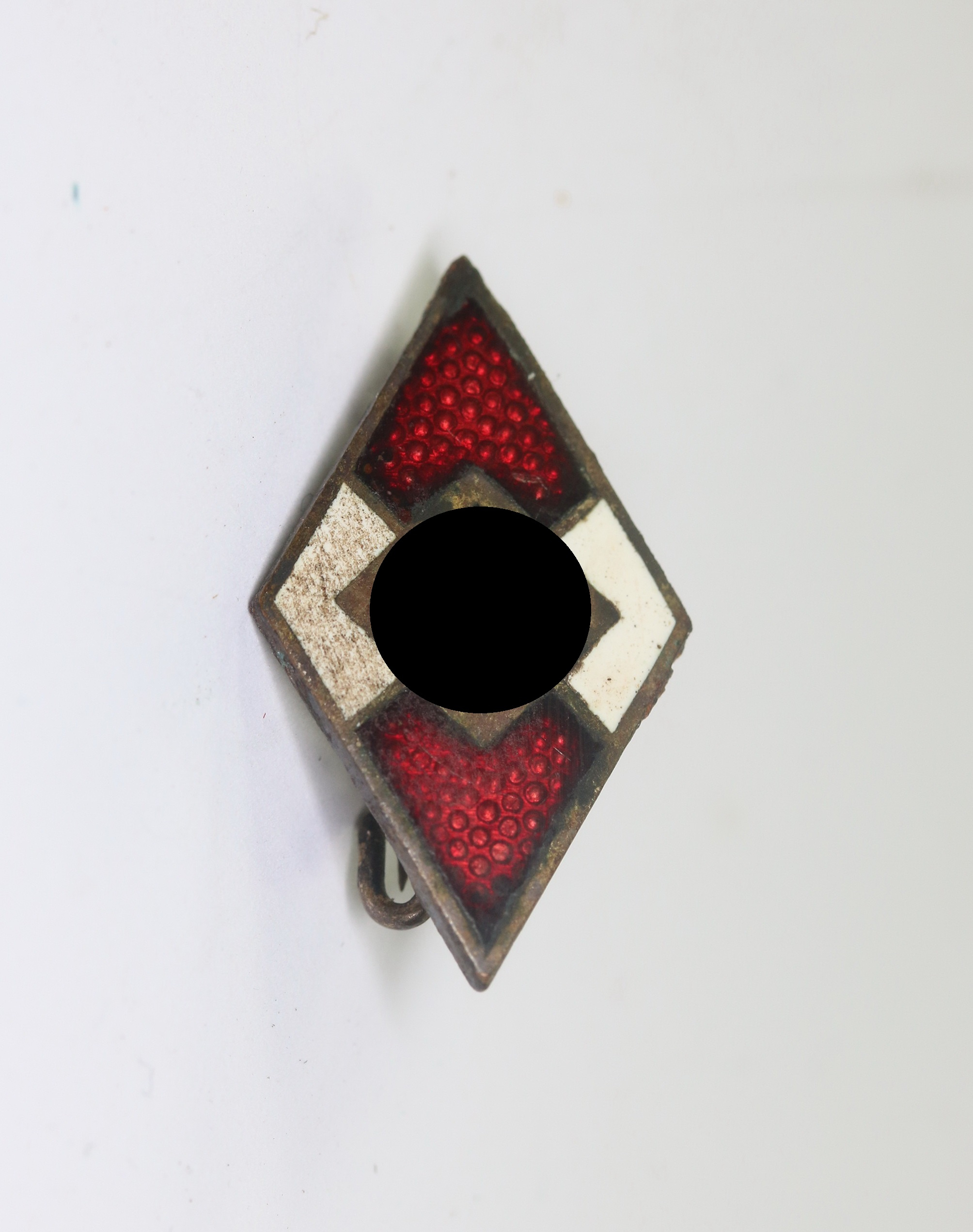 Hitlerjugend (HJ), Mitgliedsabzeichen/Raute, Hst. RZM M1/159 (Hans Doppler, Wels) – Bild 1