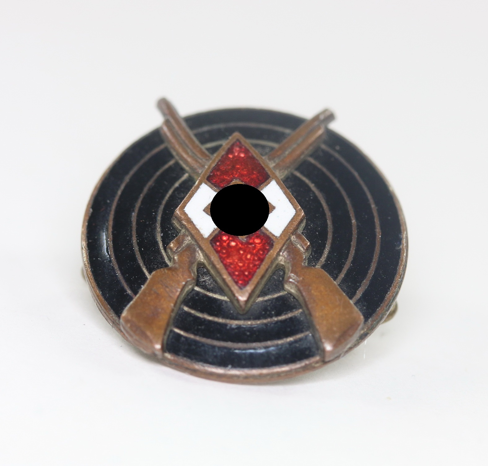 hitlerjugend_hj_schie_auszeichnung_hst Hitler Youth (HJ), Marksmanship Badge. Maker RZM M1/25 (Rudolf Reiling, Pforzheim) – Bild 1