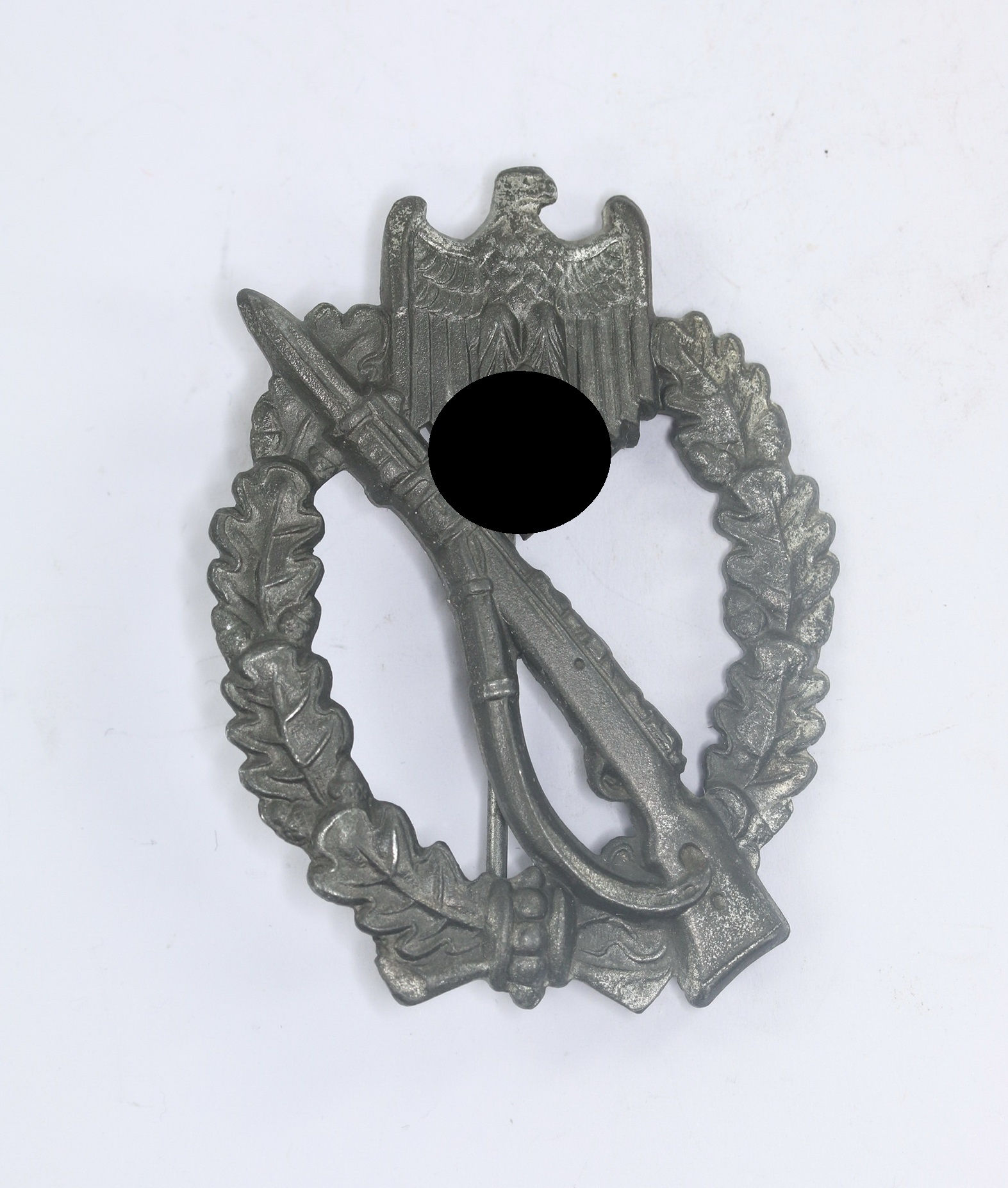 Silver Infantry Assault Badge. Maker ÜÜ (E.F. Wiedmann,mFrankfurt am Main) – Bild 1