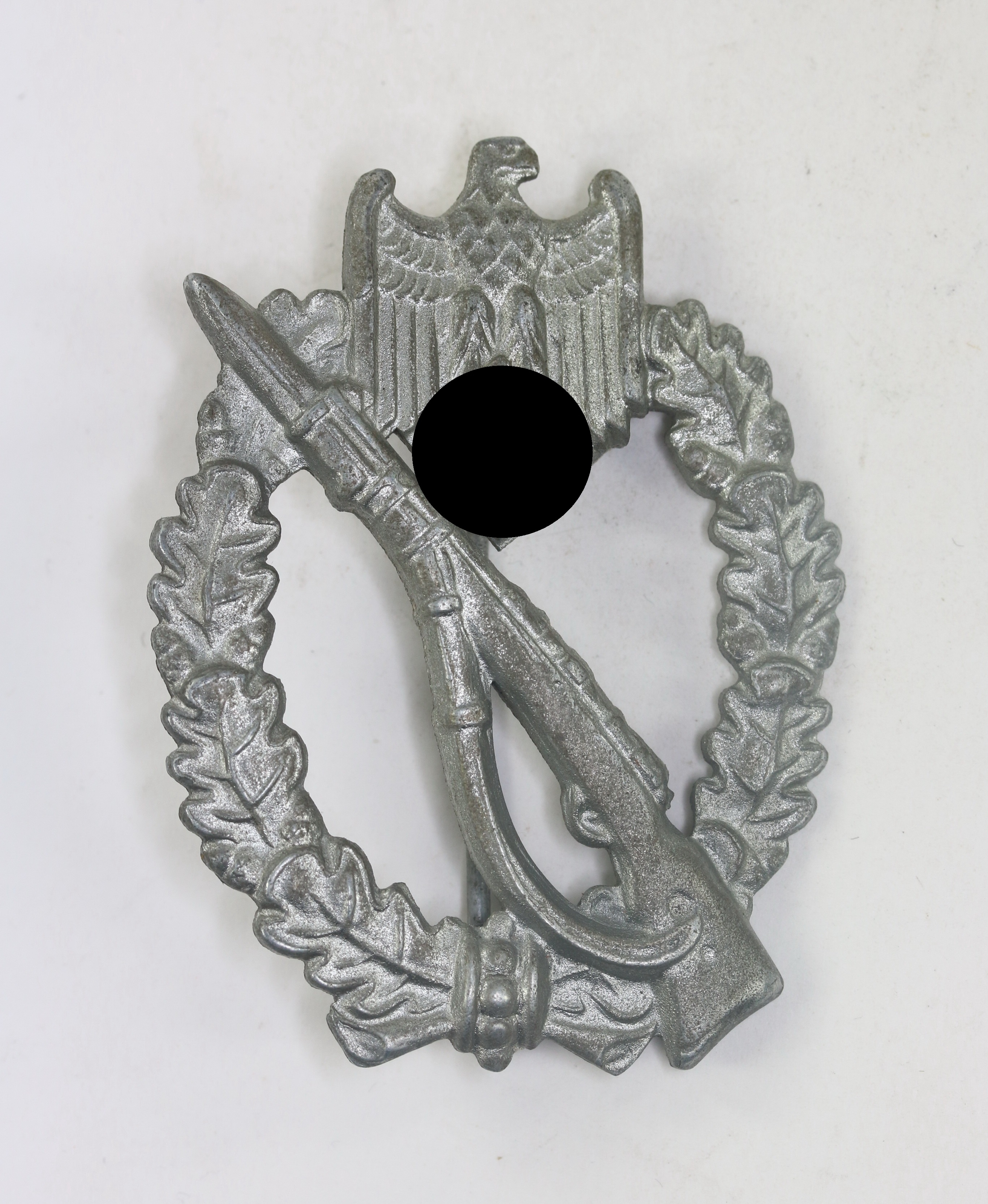 infanteriesturmabzeichen_in_silber_hst Silver Infantry Assault Badge. Maker ÜÜ (E.F. Wiedmann, Frankfurt am Main) – Bild 1