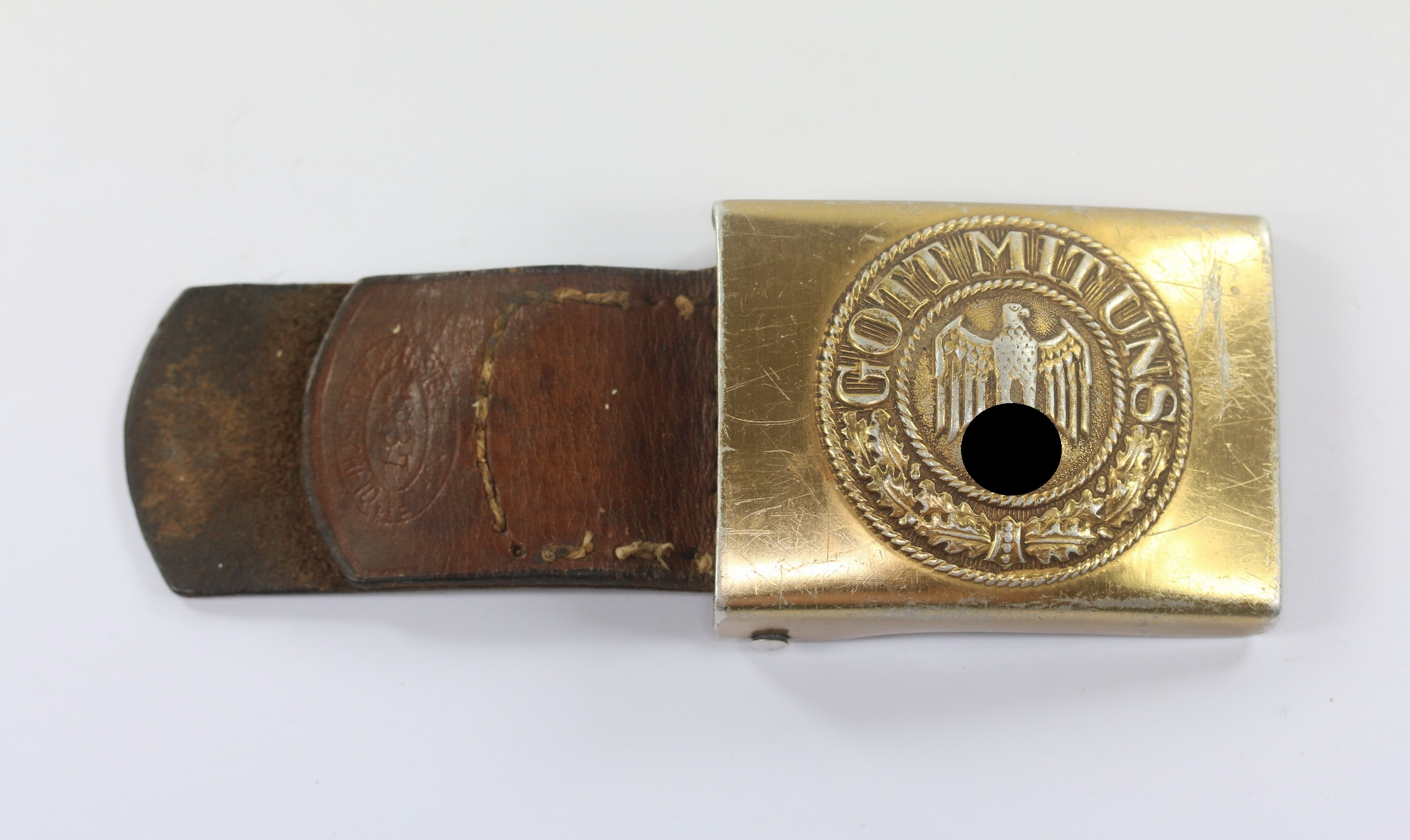 Kriegsmarine, Belt Buckle for Enlisted and NCOs. Maker R.S.&S. (Richard Sieper & Söhne, Lüdenscheid) – Bild 1