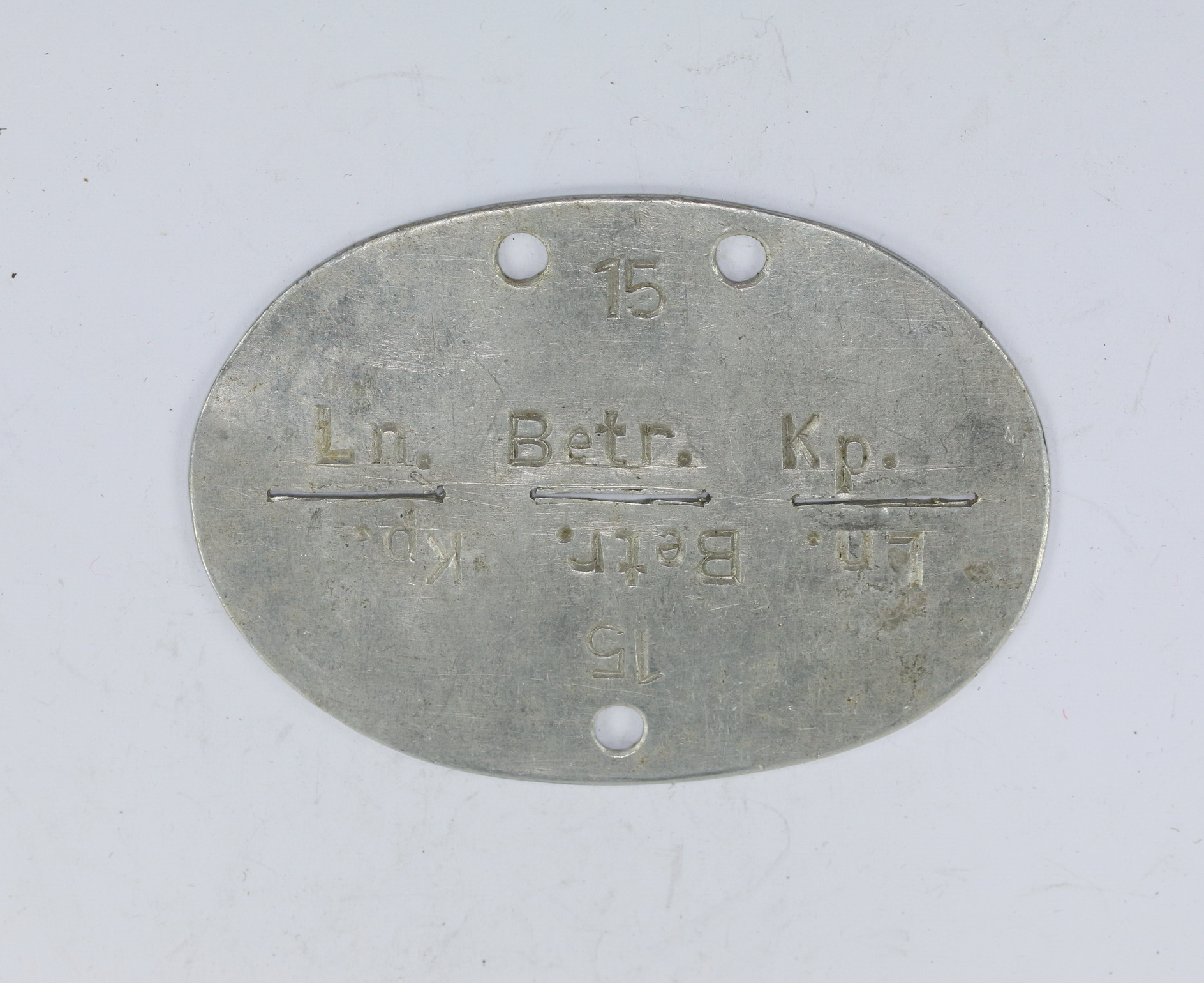 Luftwaffe, Identity Disc Betriebs Kompanie (Ln. Betr. Kp.) – Bild 1