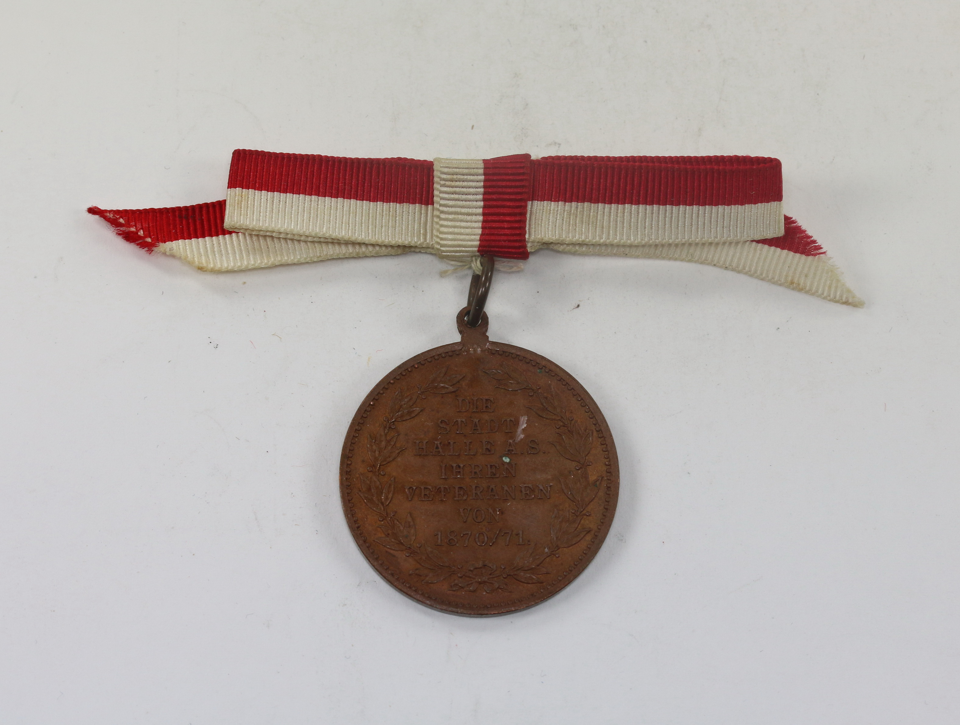 Medaille, Halle Sedanfeier 1895 - Die Stadt Halle A.S. Ihren Veteranen von 1870/71. – Bild 1