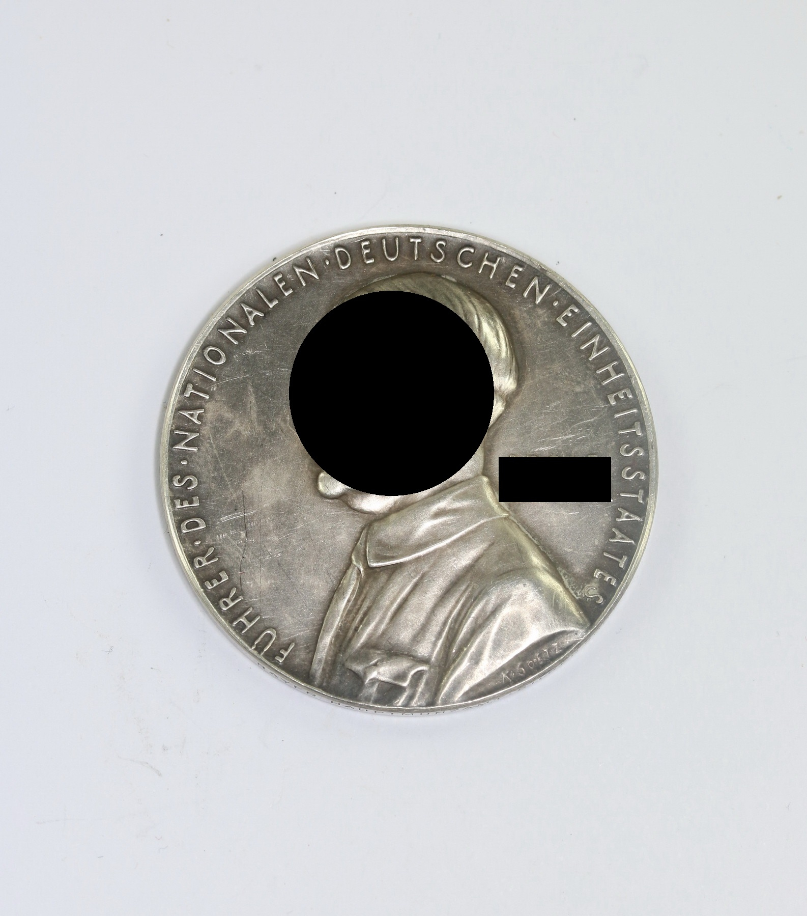 medaille_karl_goetz_31 Table Medal, Karl Goetz, 31. März 1936 Deutscher Friedensplan zur Befriedung Europas. Maker Bayrisches Hauptmünzamt Silber 900f – Bild 1