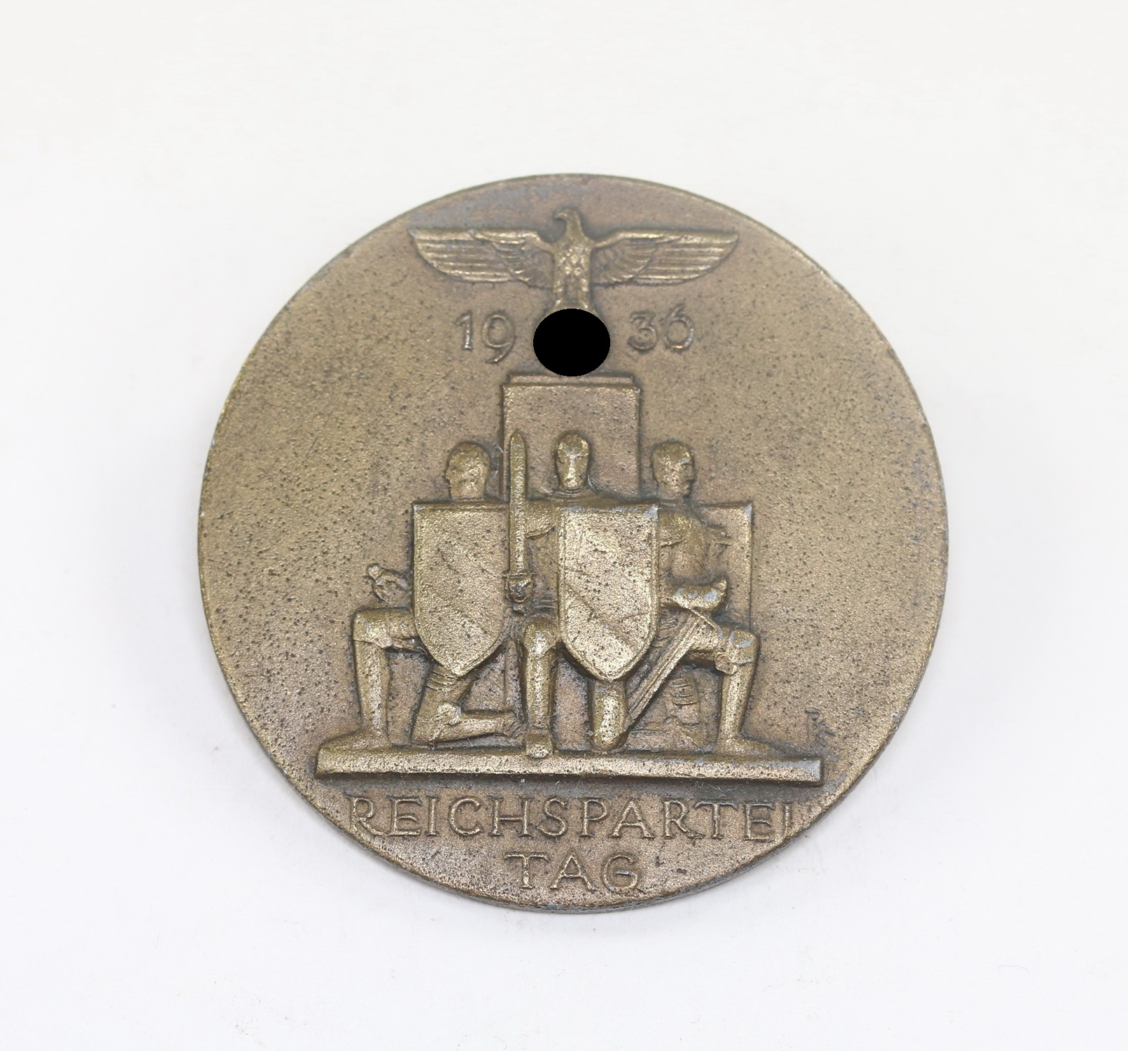 NSDAP, Abzeichen Reichsparteitag 1936, Hst. E.F. Wiedmann Frankfurt-M – Bild 1