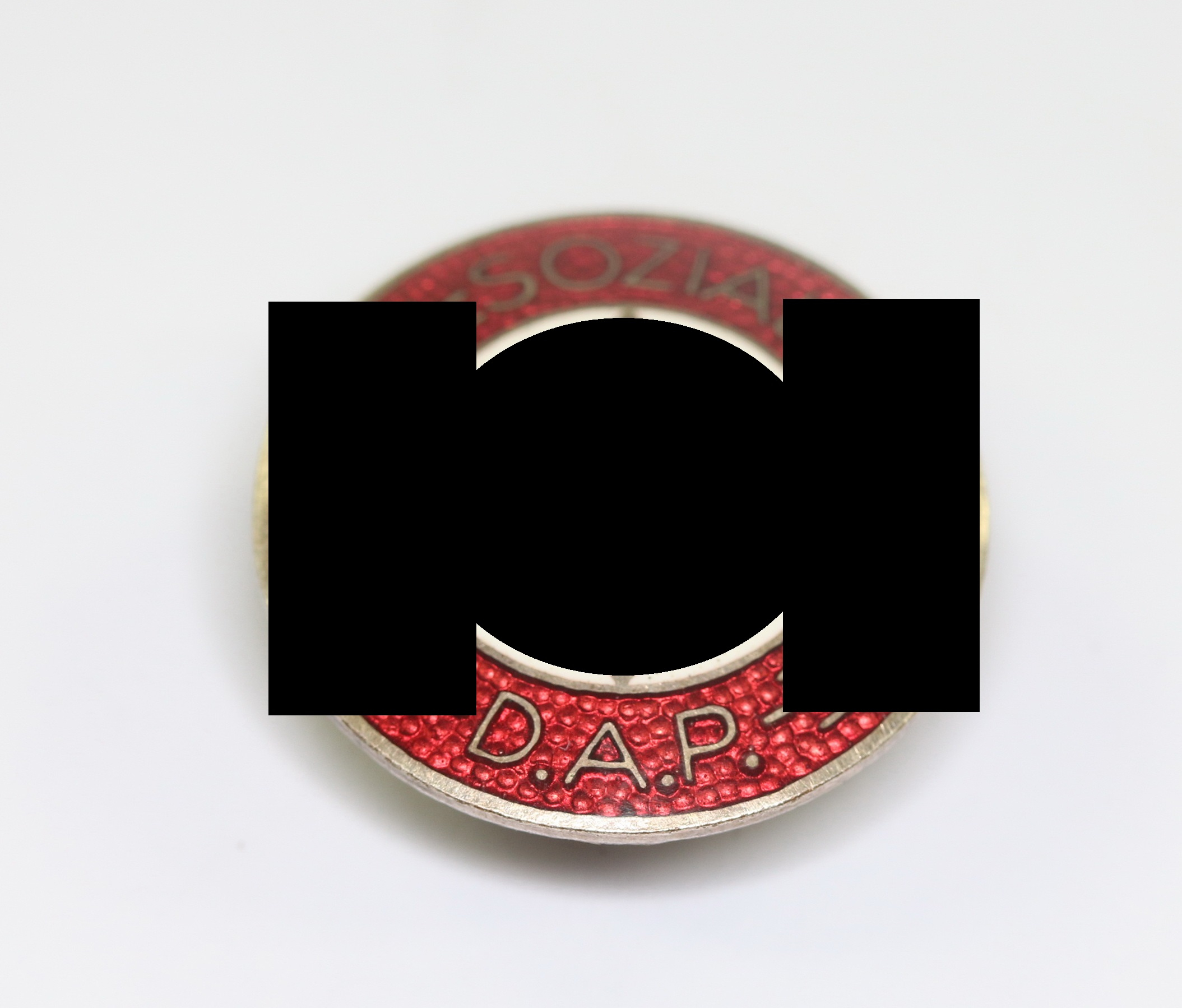 nsdap_parteiabzeichen_hst NSDAP Parteiabzeichen, Hst. RZM M1/34, Knopfloch Variante (Karl Wurster, Markneukirchen) – Bild 1