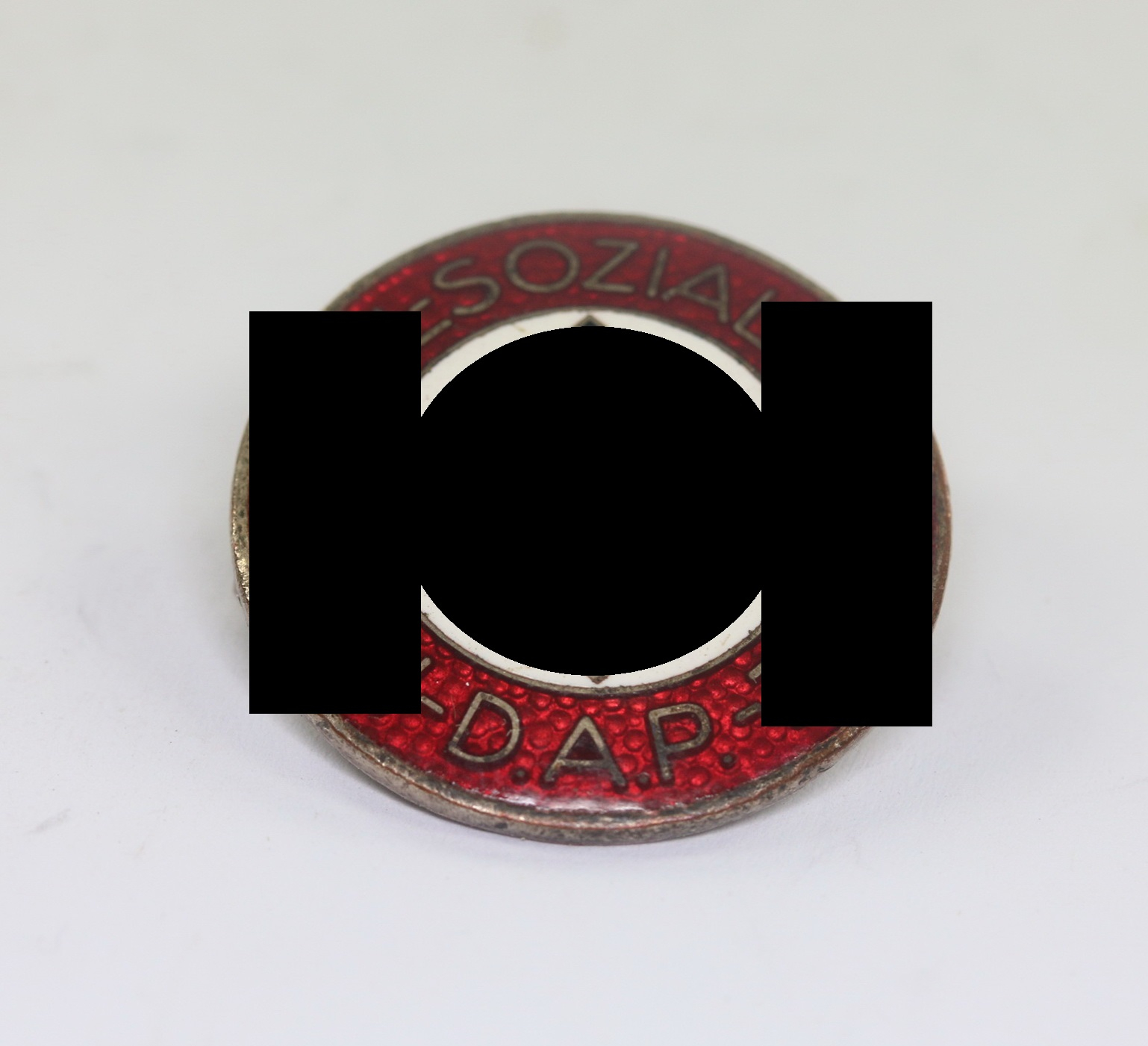 nsdap_parteiabzeichen_hst NSDAP Parteiabzeichen, Hst. RZM M1/62 (Gustav Hähl, Pforzheim) – Bild 1