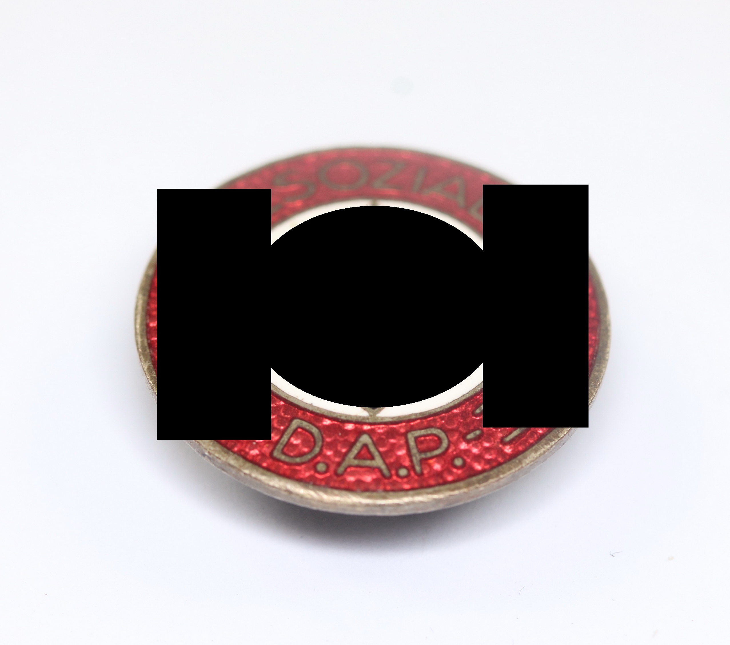 NSDAP Parteiabzeichen, Knopfloch Variante, Hst. RZM M1/8 (Ferdinand Wagner, Pforzheim) – Bild 1