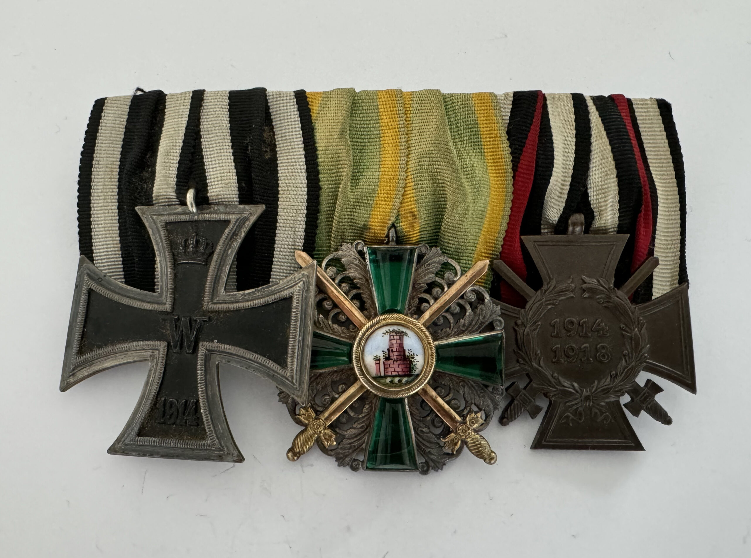 Ordenschnalle 3X - Zähringer Löwe Ritterkreuz 2 Klasse mit Schwertern – Bild 1