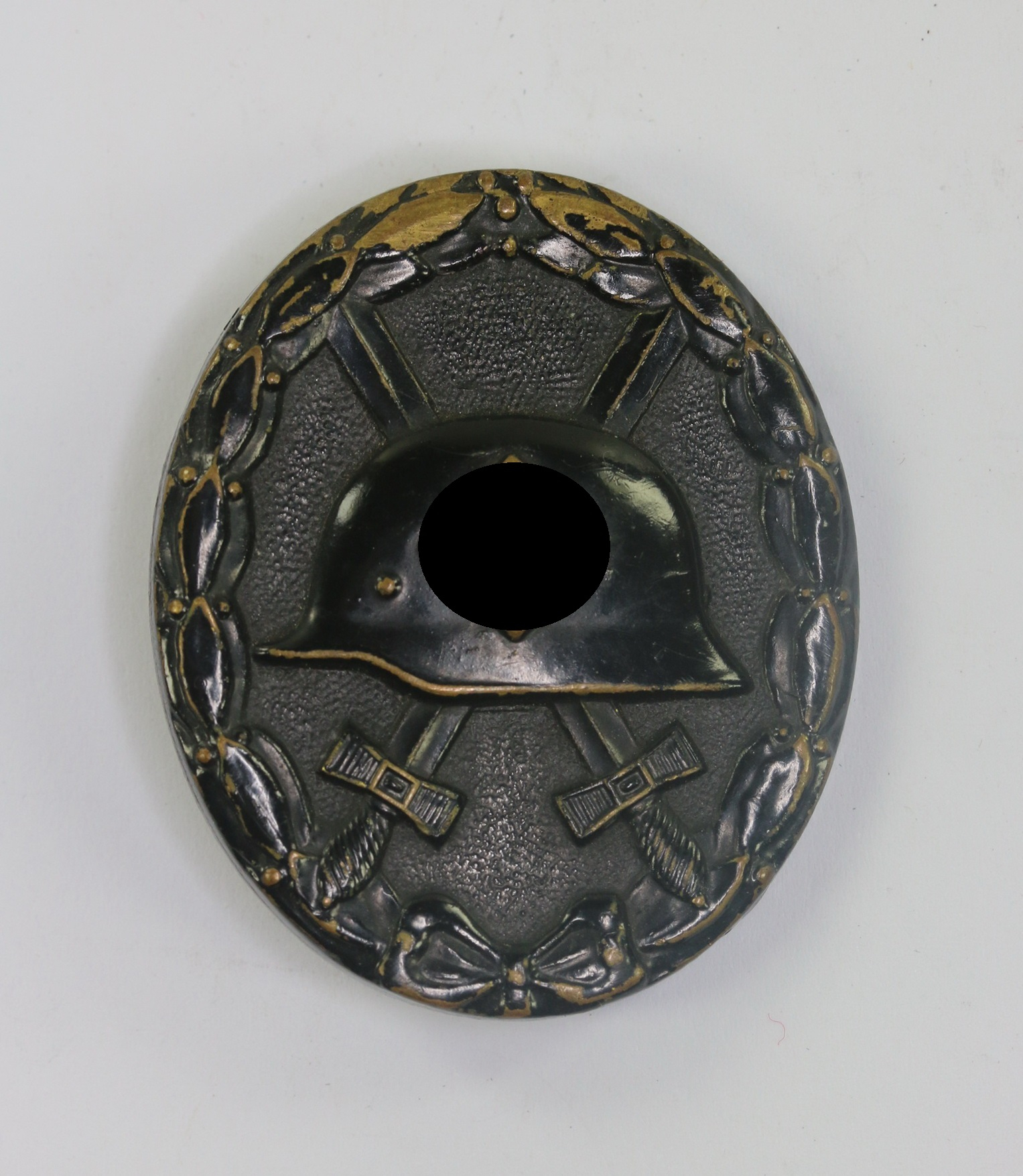 original_verwundetenabzeichen_in_schwarz_1939_buntmetall_ohne_hersteller_1__7 Black Wound Badge 1939. – Bild 1