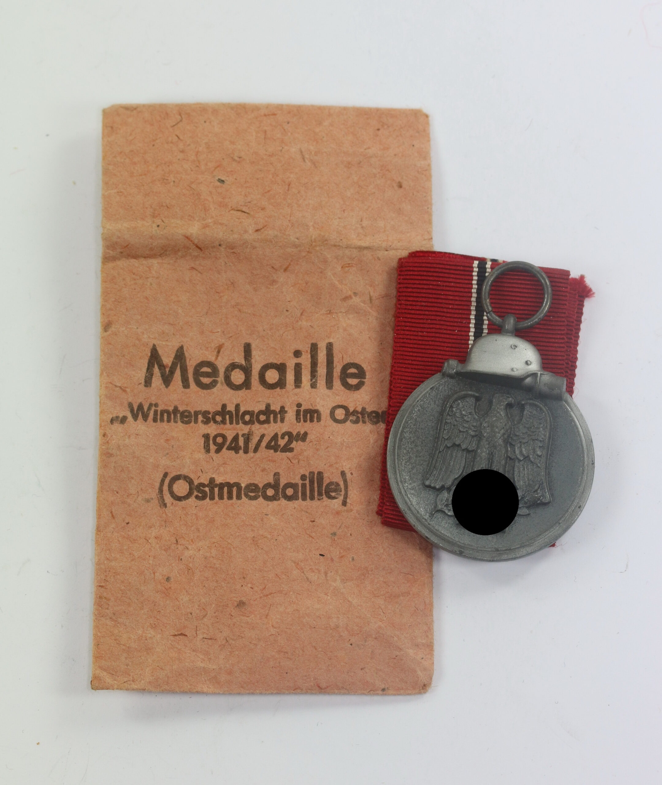 ostmedaille_hst Ostmedaille, Hst. 6., in Verleihungstüte Fritz Zimmermann Stuttgart – Bild 1