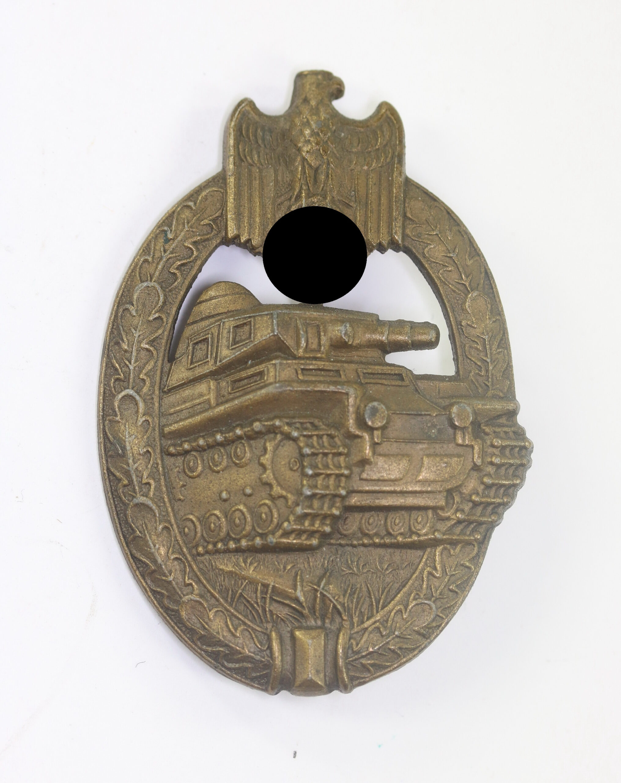panzerkampfabzeichen_in_bronze_hst Panzerkampfabzeichen in Bronze, Hst. A.S. (Adolf Scholze, Gablonz) – Bild 1